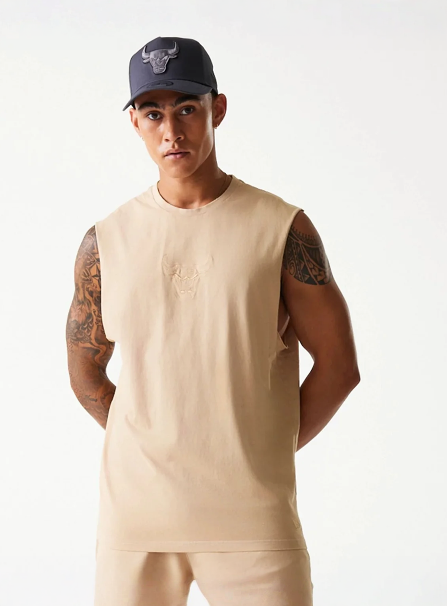 New Era, NBA Chicago Bulls Washed Tanktop, beige, Image 1 of 5