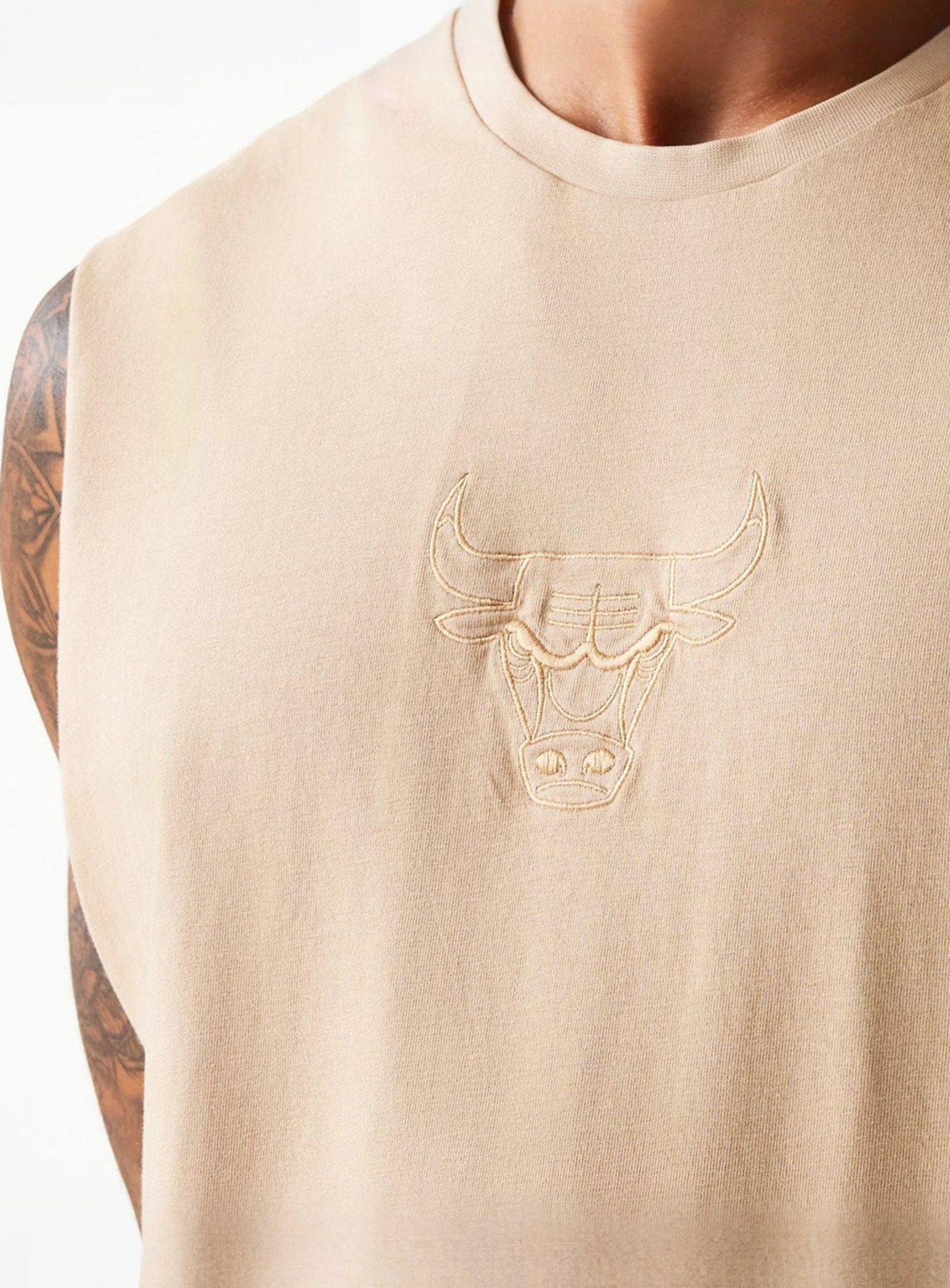 New Era, NBA Chicago Bulls Washed Tanktop, beige, Image 3 of 5