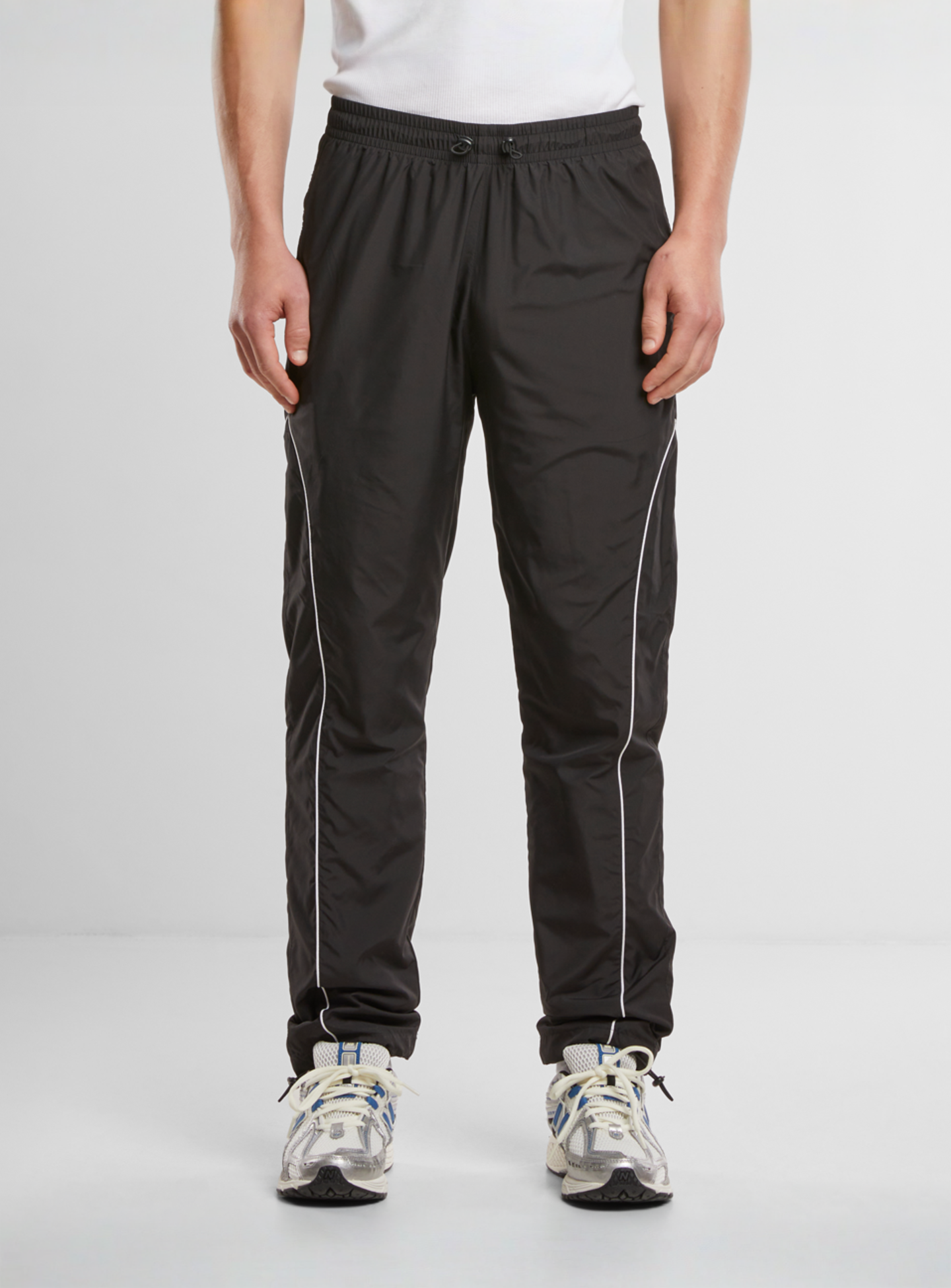 Urban Classics, Piped Panel Trackpants, black, Image 1 of 5
