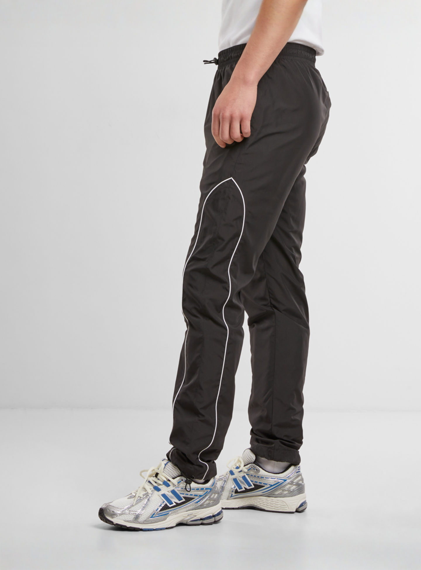 Urban Classics, Piped Panel Trackpants, black, Image 2 of 5