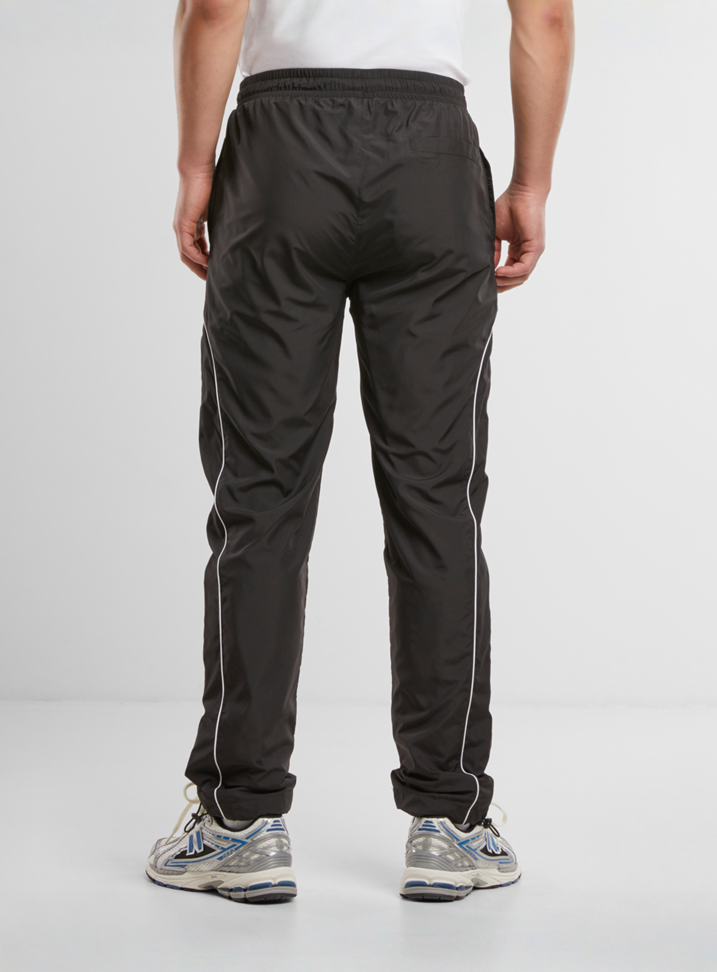 Urban Classics, Piped Panel Trackpants, black, Image 3 of 5