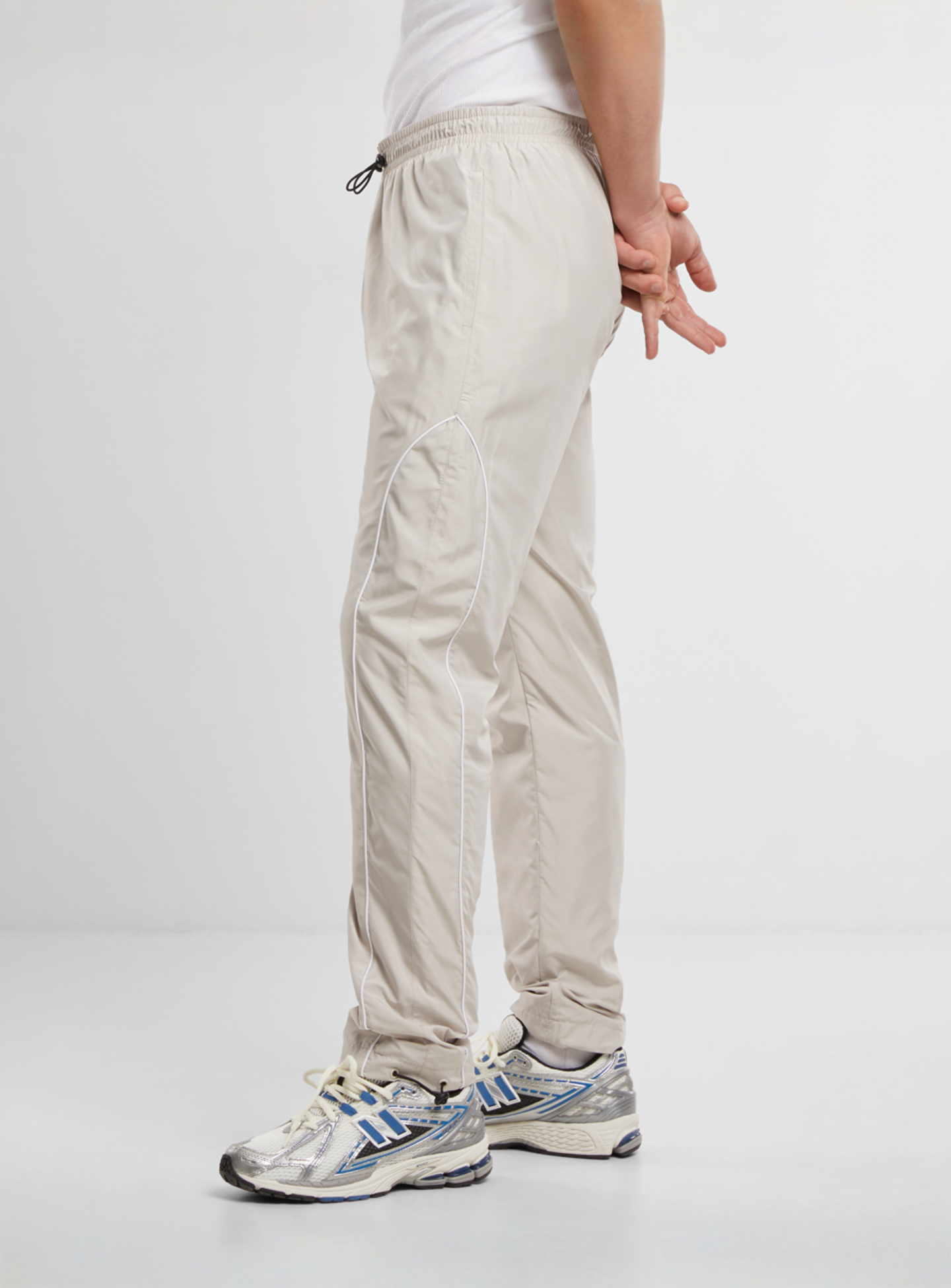 Urban Classics, Piped Panel Trackpants, beige, Image 2 of 6