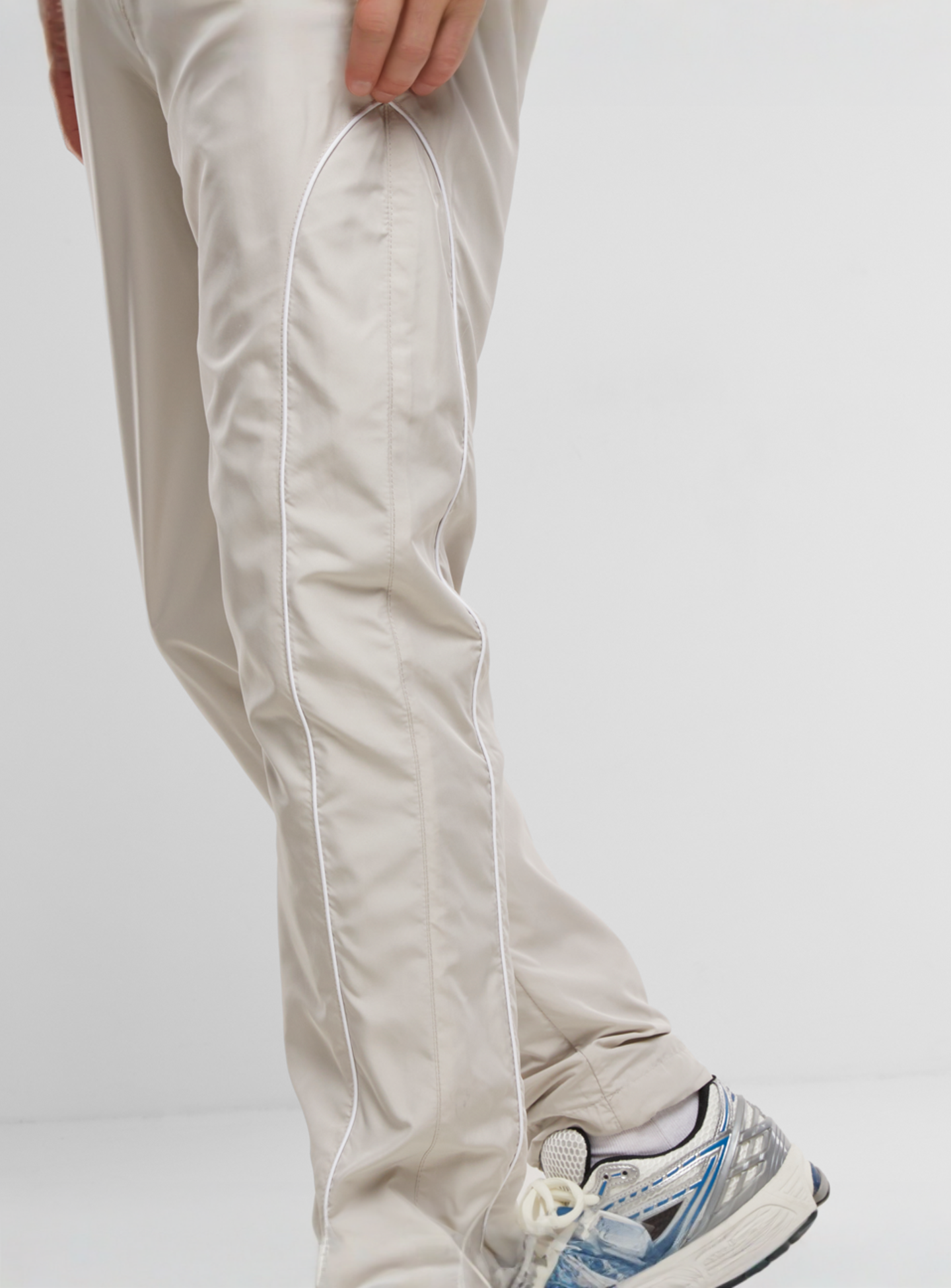 Urban Classics, Piped Panel Trackpants, beige, Image 5 of 6