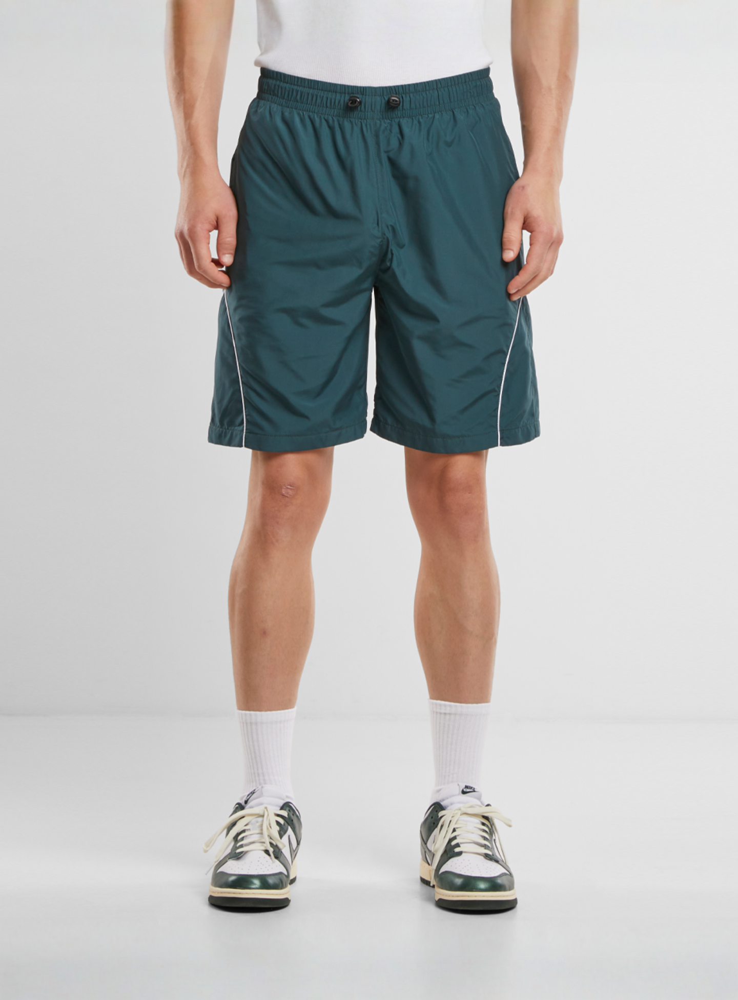 Urban Classics, Piped Panel Trackshorts, green, Image 1 of 4