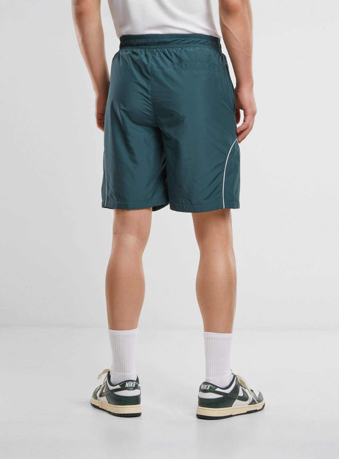 Urban Classics, Piped Panel Trackshorts, green, Image 2 of 4