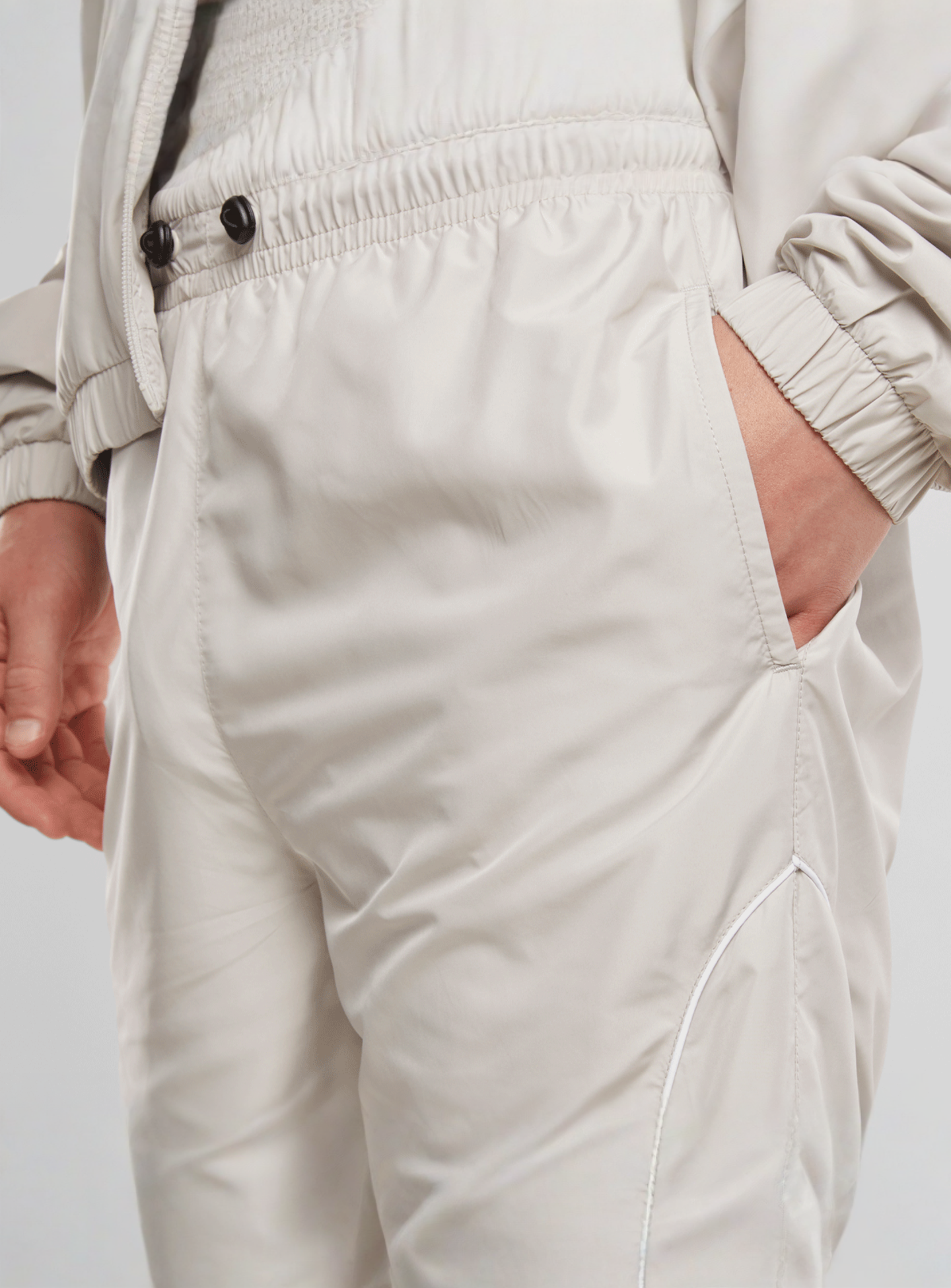 Urban Classics, Piped Panel Trackshorts, beige, Image 3 of 4
