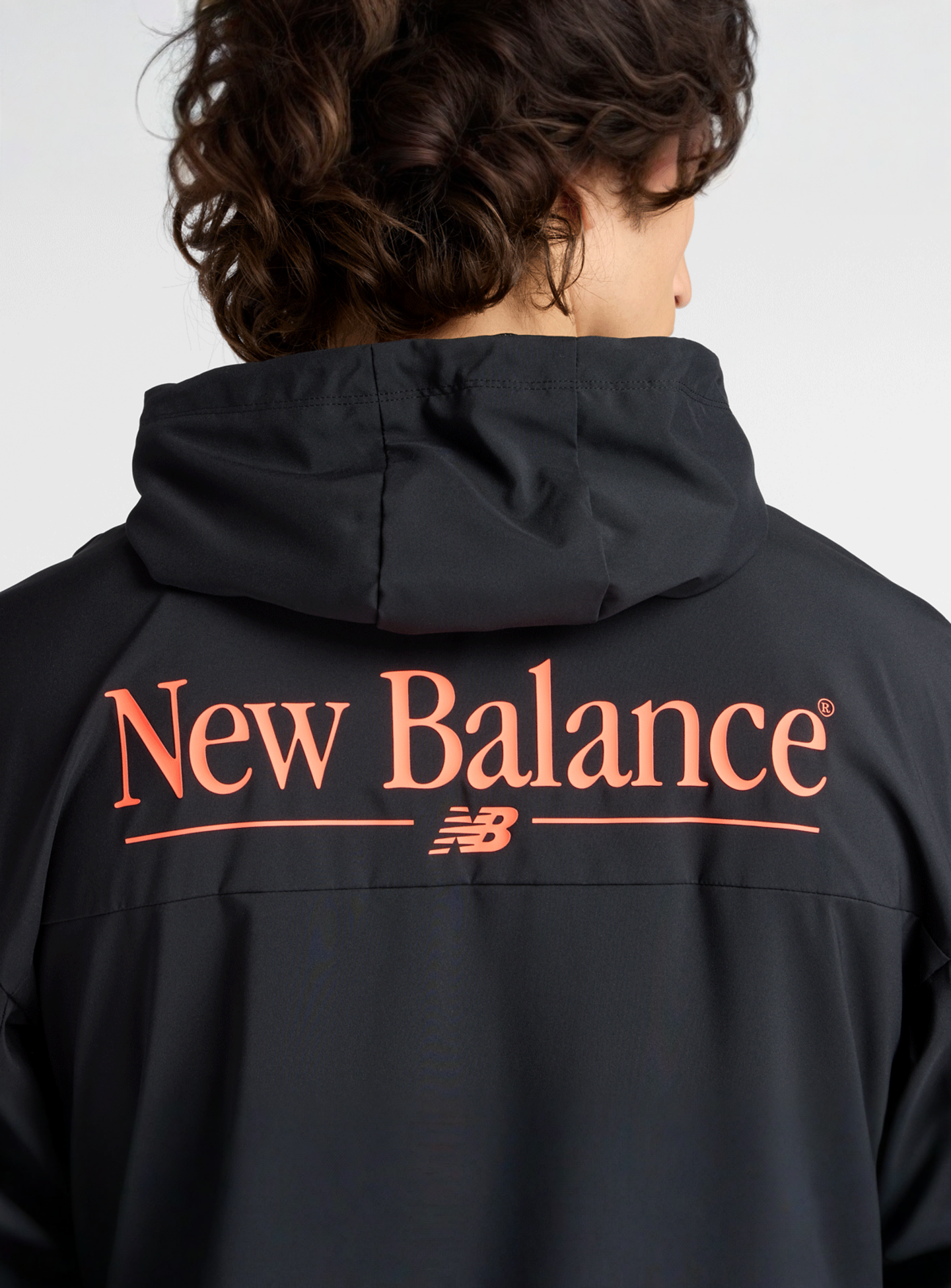 New Balance, Reimagined Woven Graphic Jacket, black, Image 6 of 6