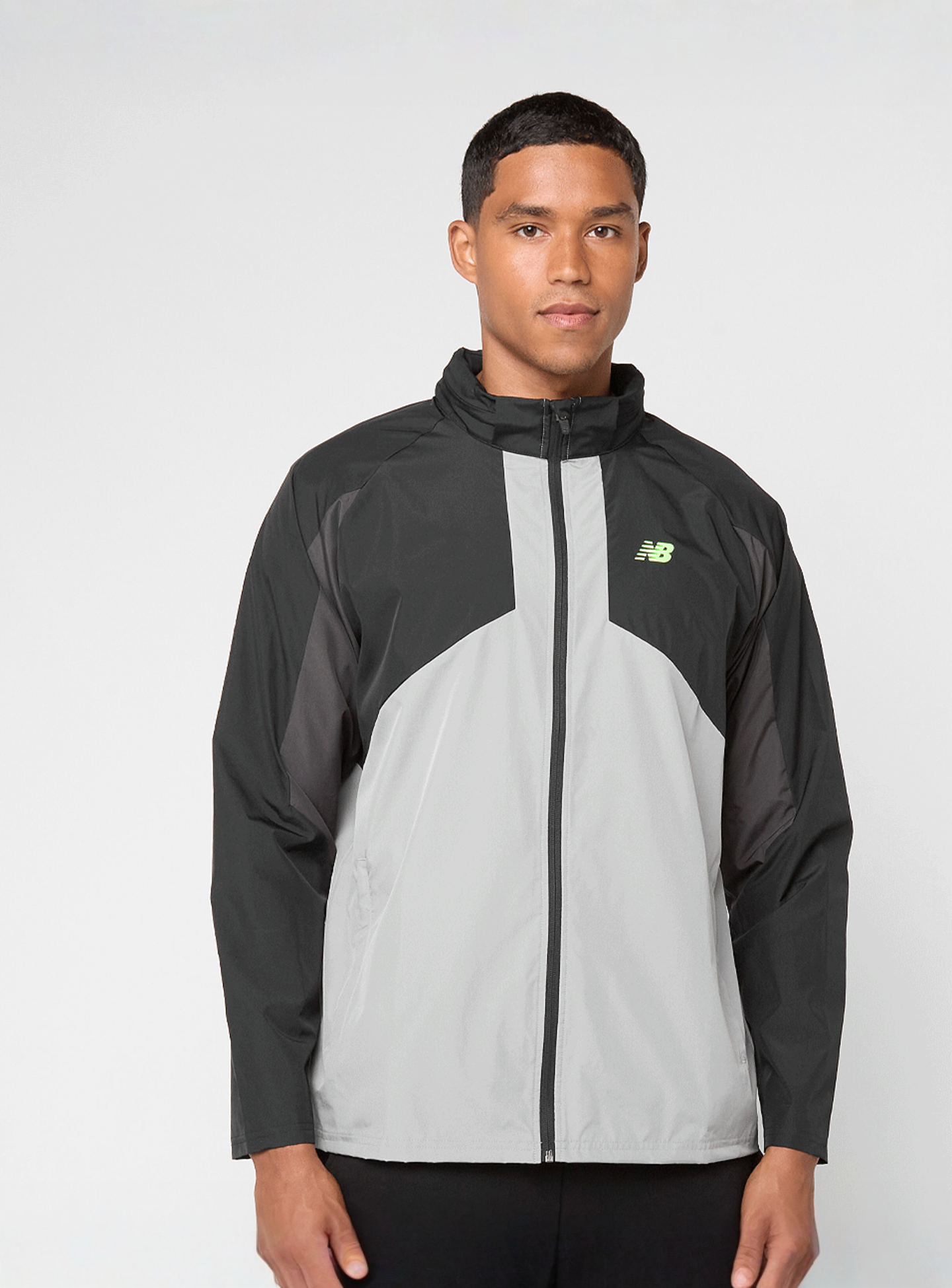New Balance, Active Woven Jacket, black, Image 1 of 5