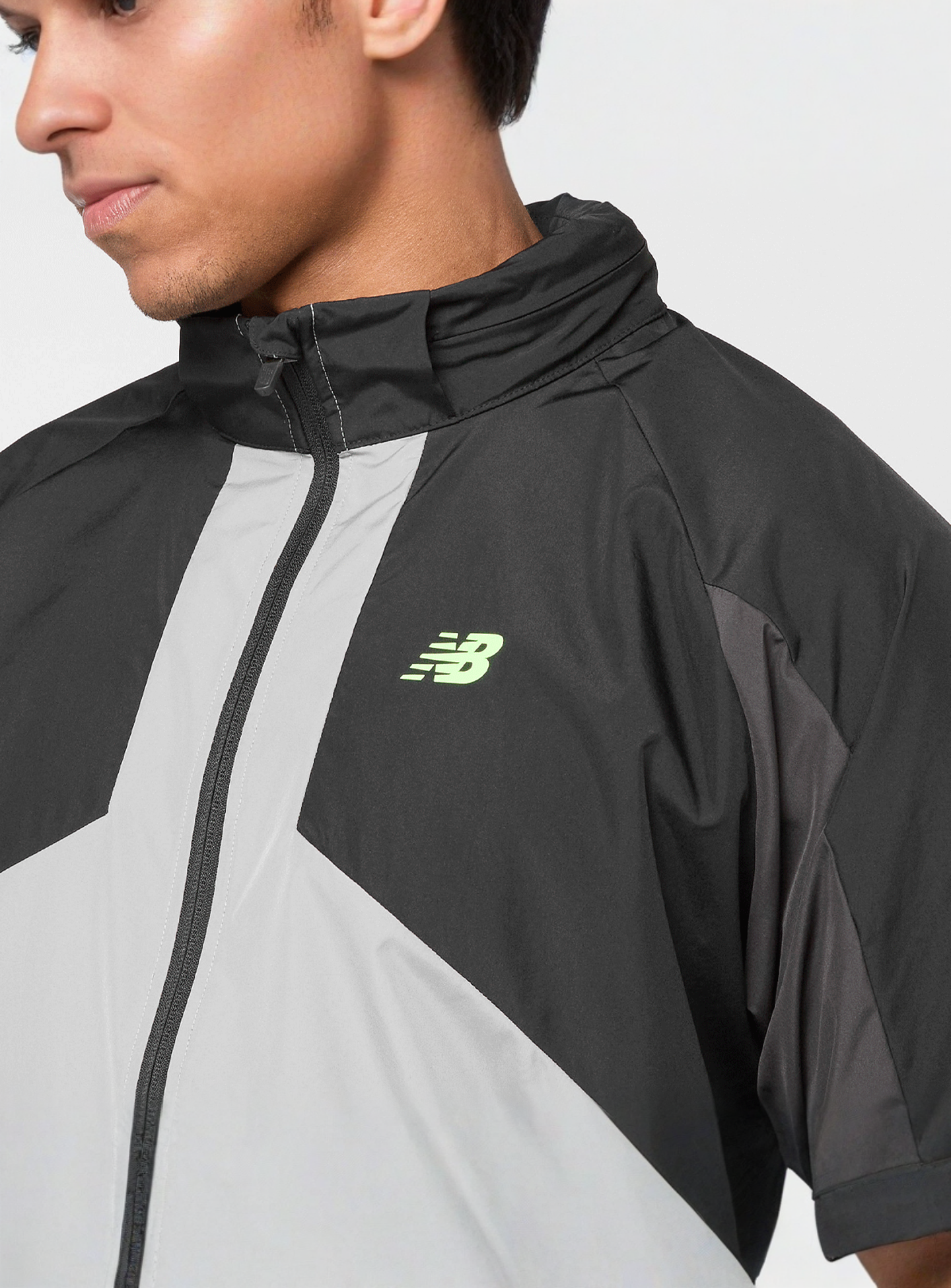New Balance, Active Woven Jacket, black, Image 3 of 5