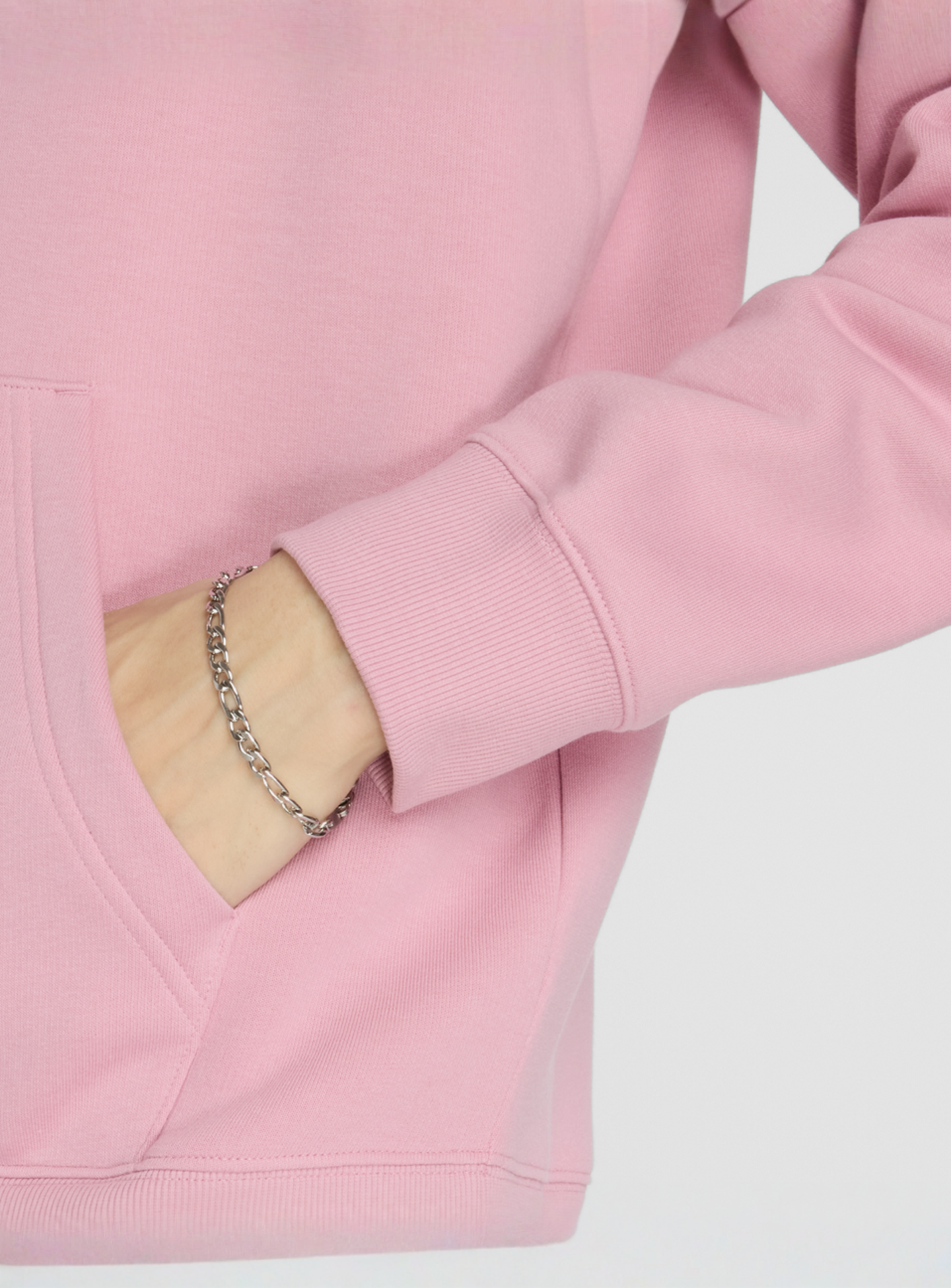 New Balance, Sport Essentials Fleece Hoodie, light pink, Image 4 of 4