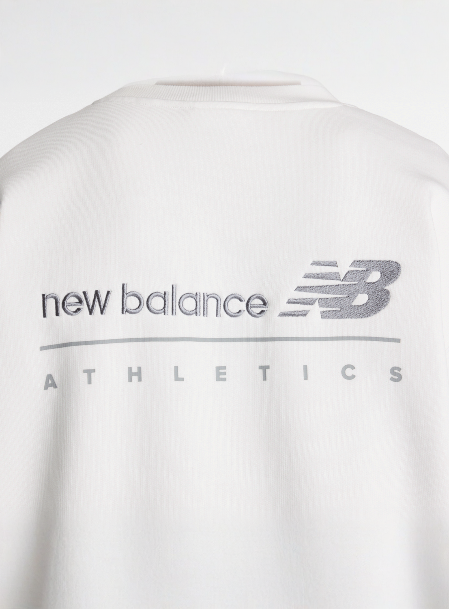 New Balance, Linear Graphic Fleece Crew, grey, Image 5 of 5
