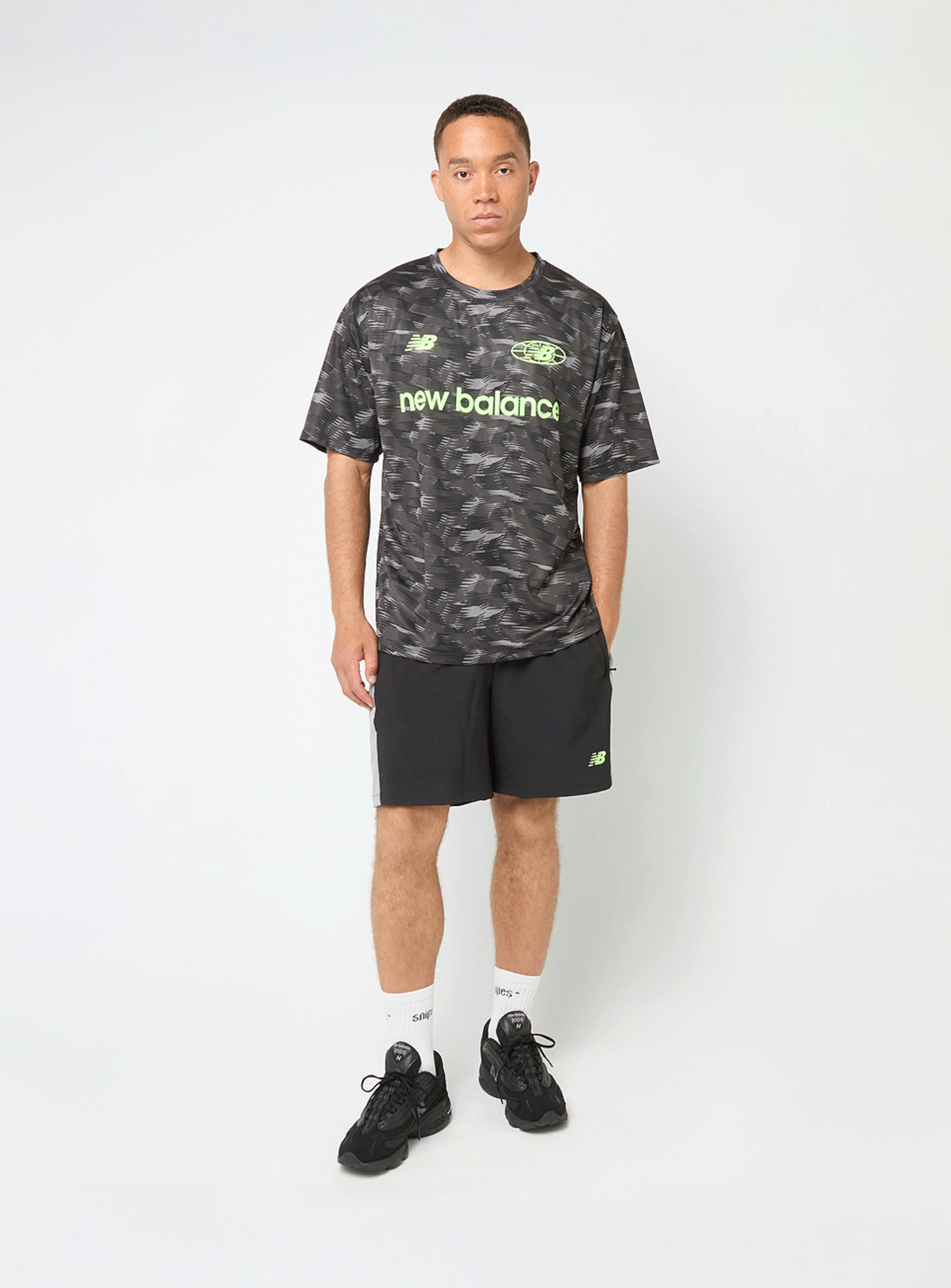 New Balance, All-Over-Print Polytee, black, Image 5 of 5