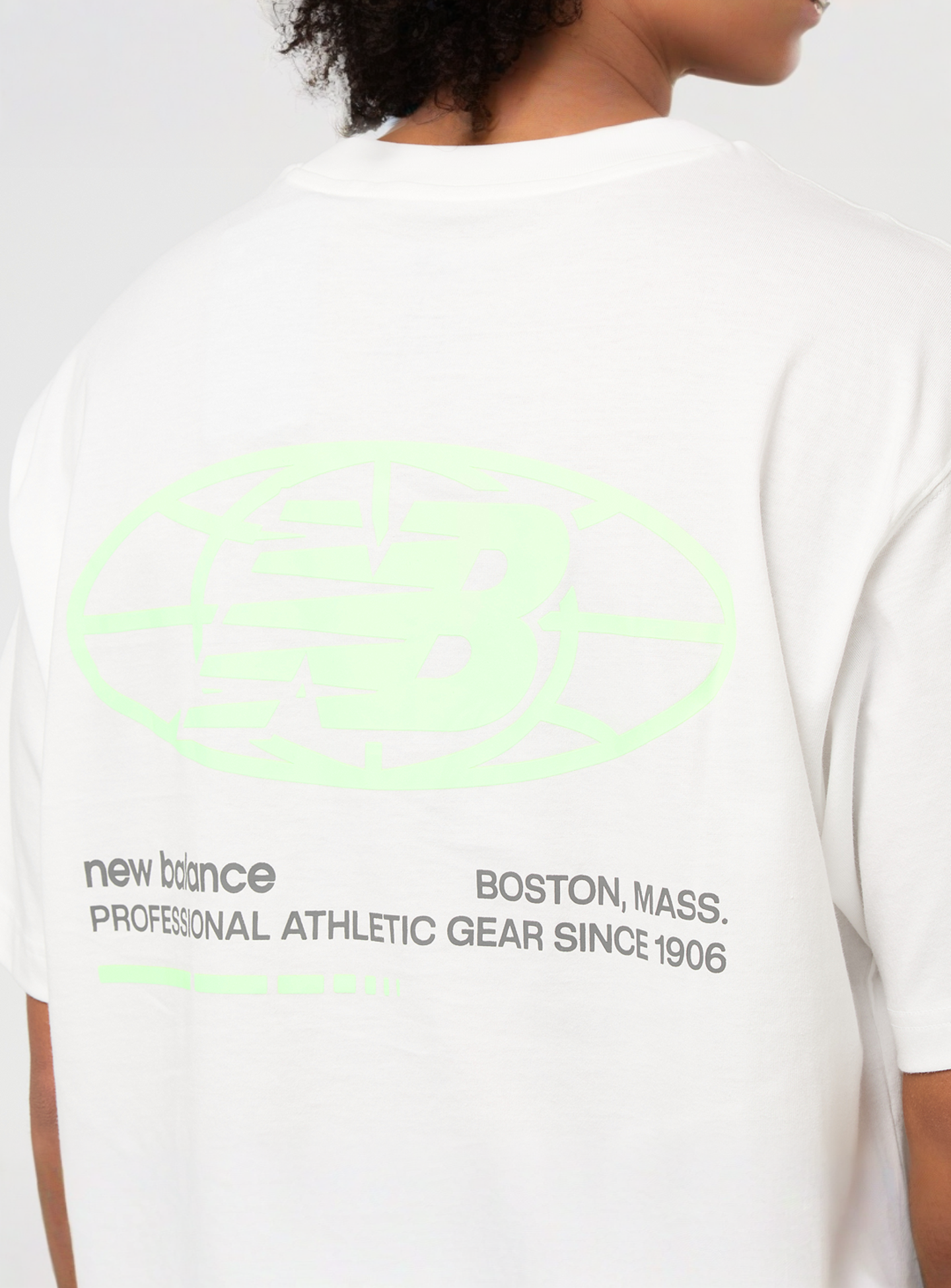 New Balance, Back Print Graphic Tee, white, Image 4 of 5