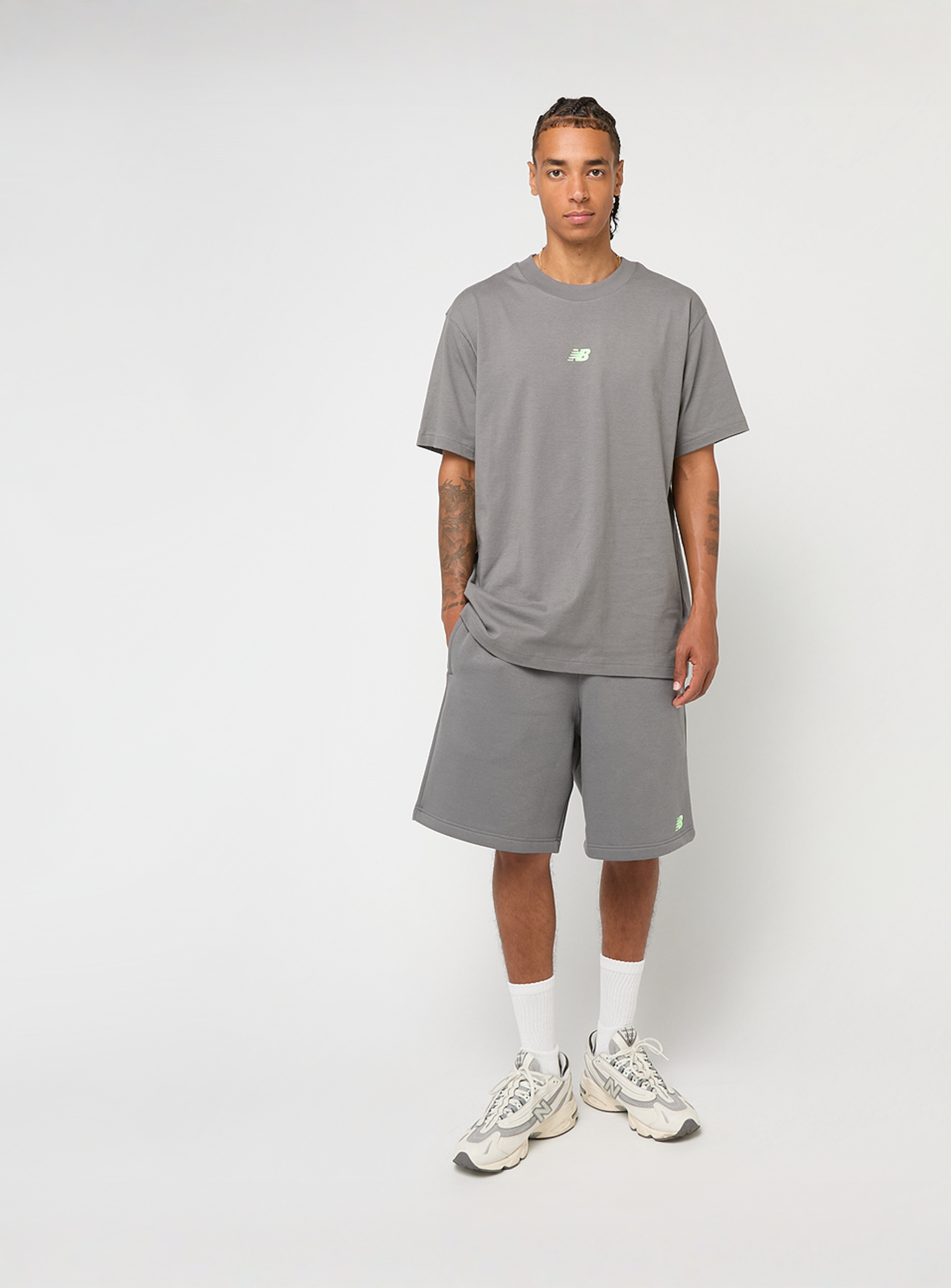 New Balance, Back Print Graphic Tee, grey, Image 4 of 4