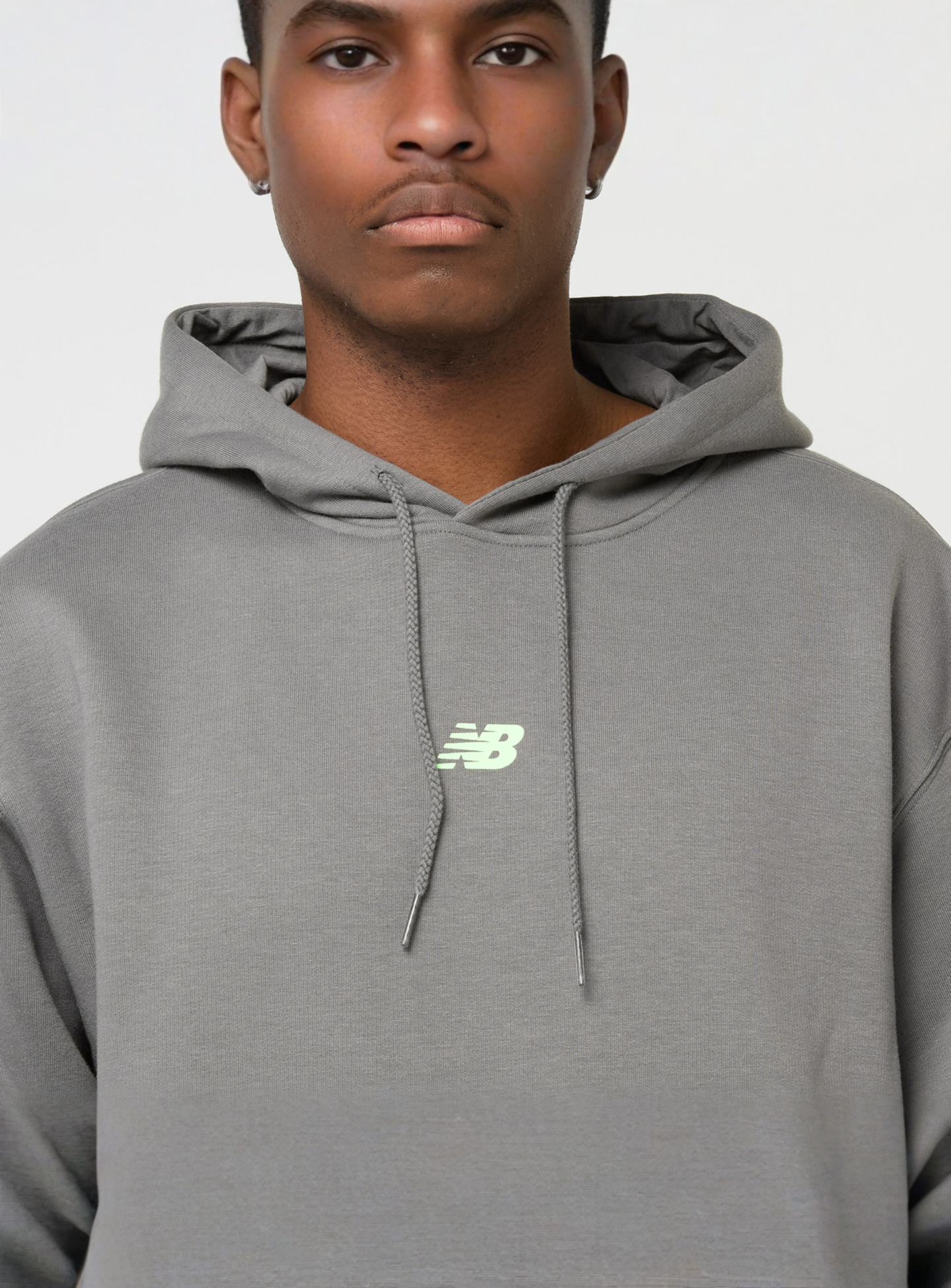New Balance, Back Print Graphic Hoodie, grey, Image 3 of 5