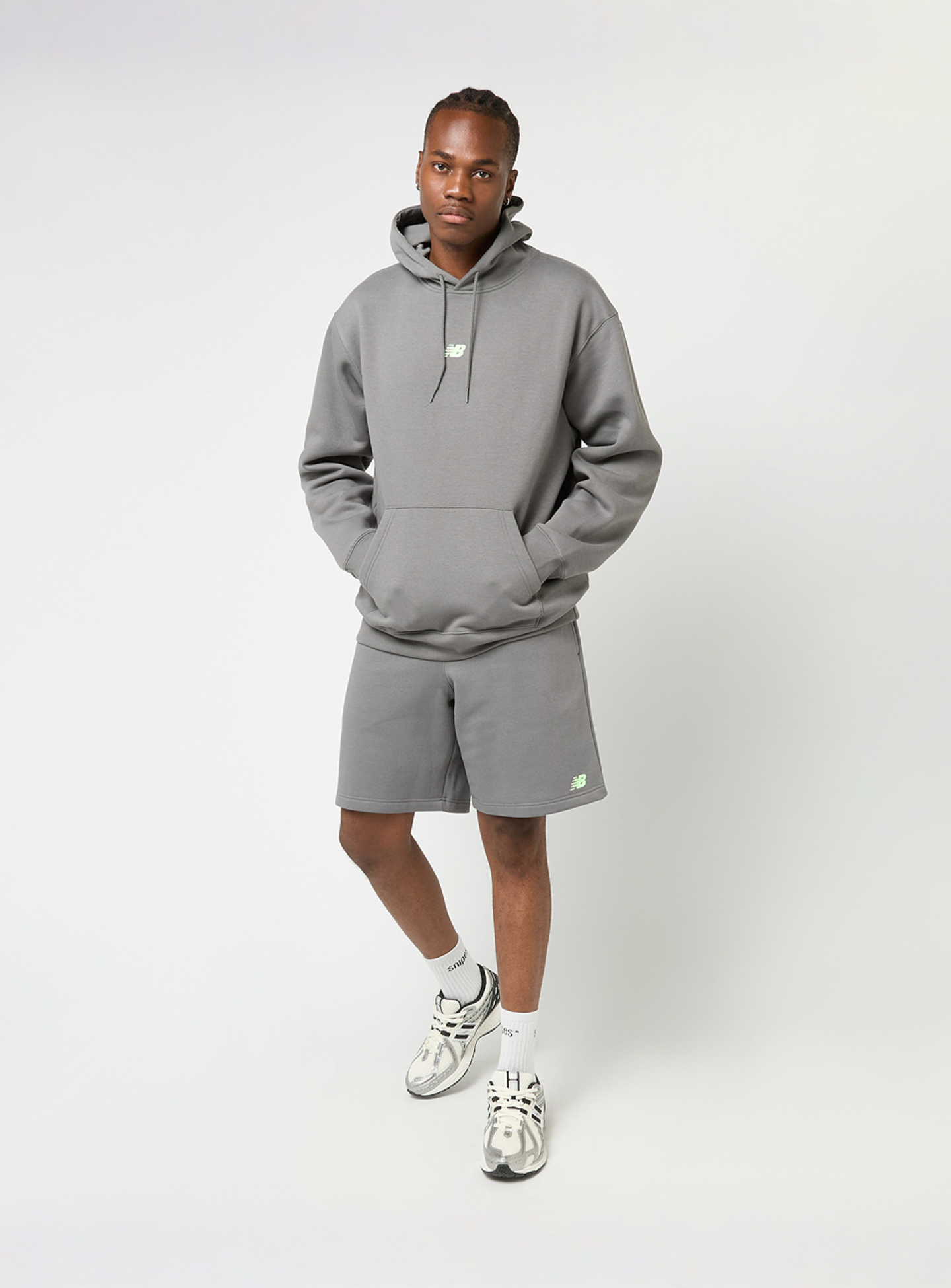 New Balance, Back Print Graphic Hoodie, grey, Image 5 of 5