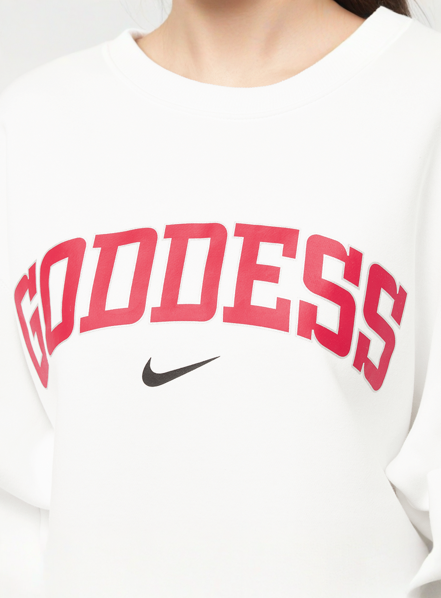 Nike, Sportswear Phoenix Fleece Oversize Sweatshirt, white, Image 3 of 4