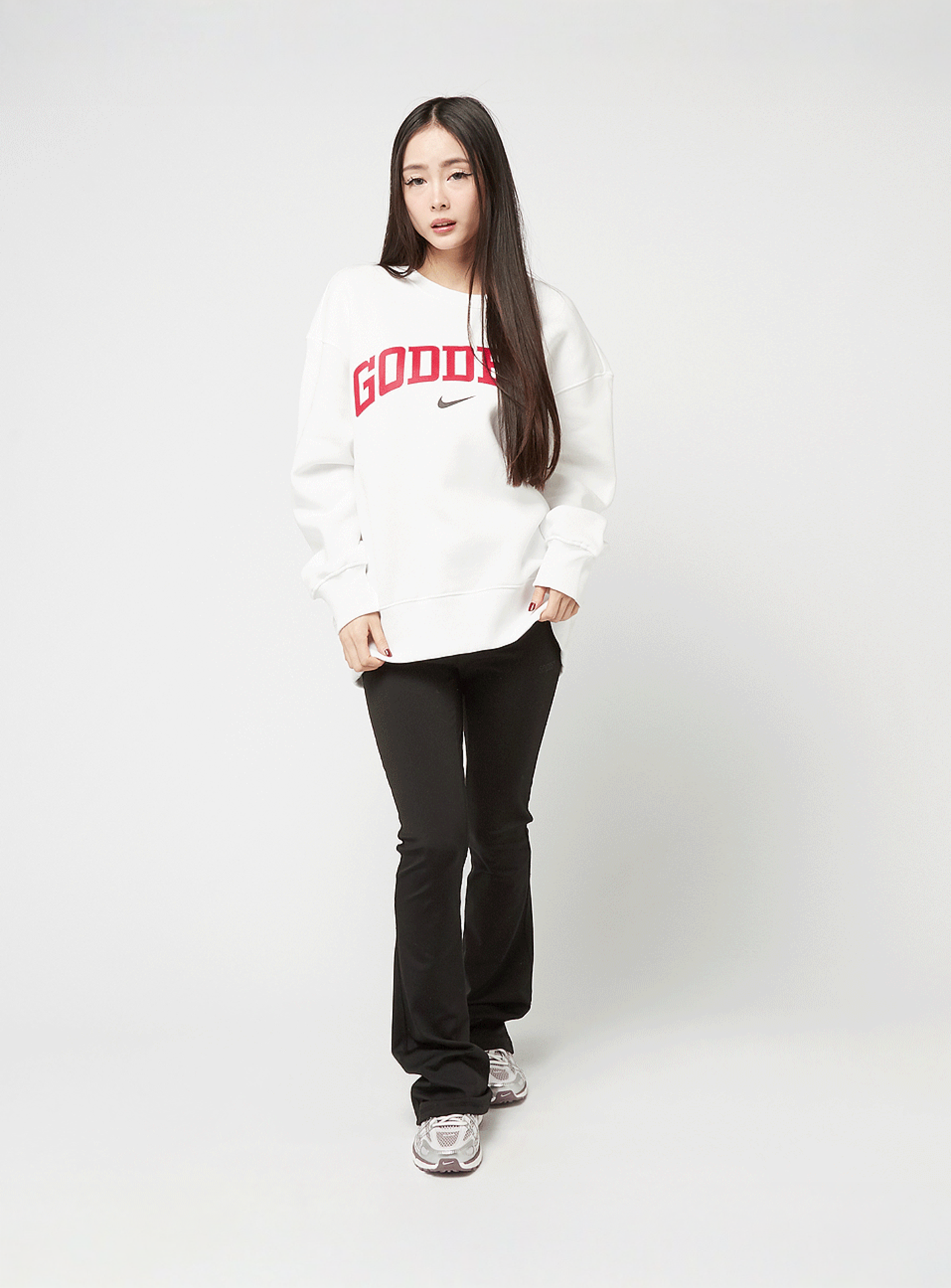 Nike, Sportswear Phoenix Fleece Oversize Sweatshirt, white, Image 4 of 4