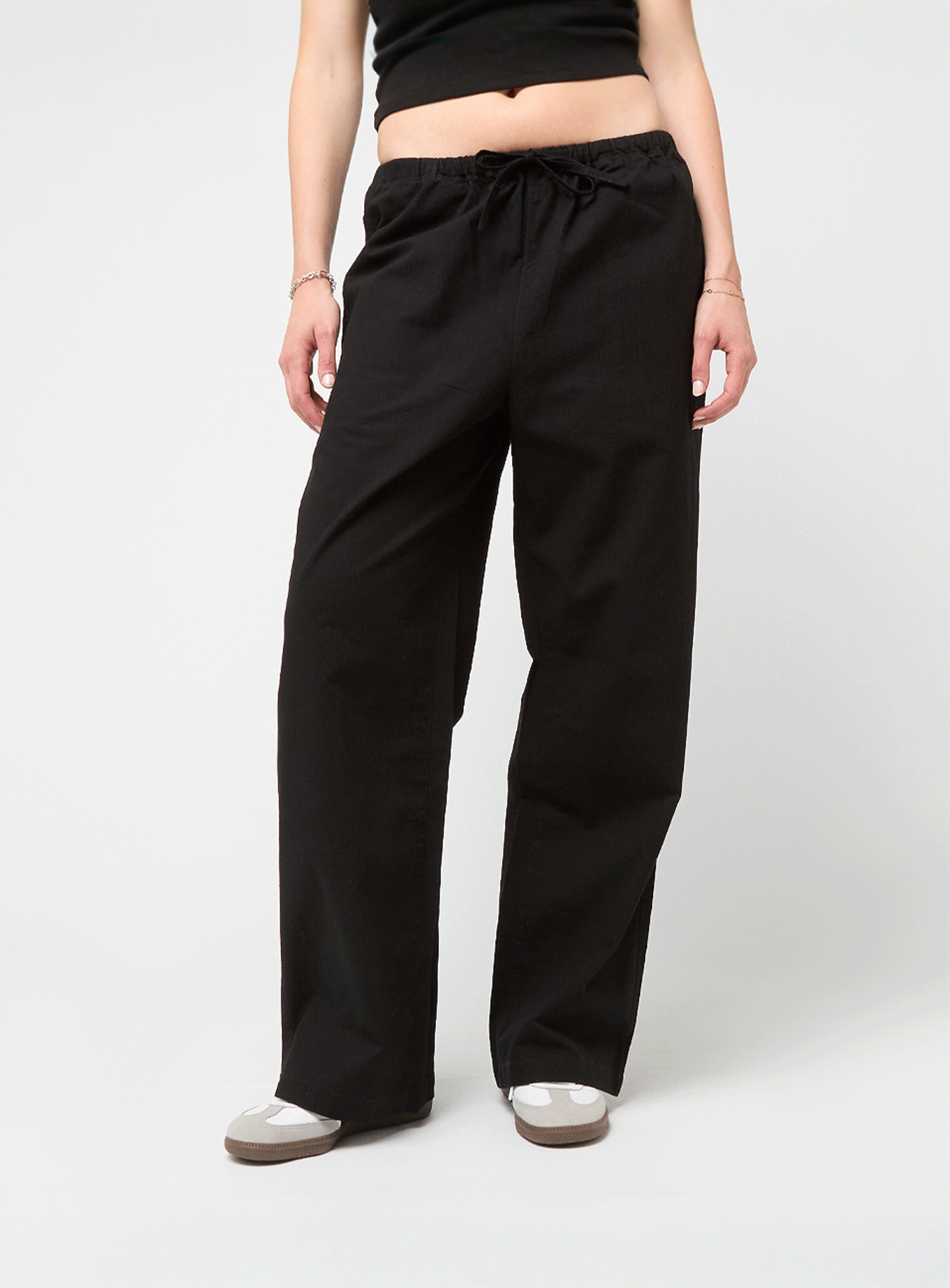 Decibel, Woven Relaxed Pants, black, Image 1 of 4