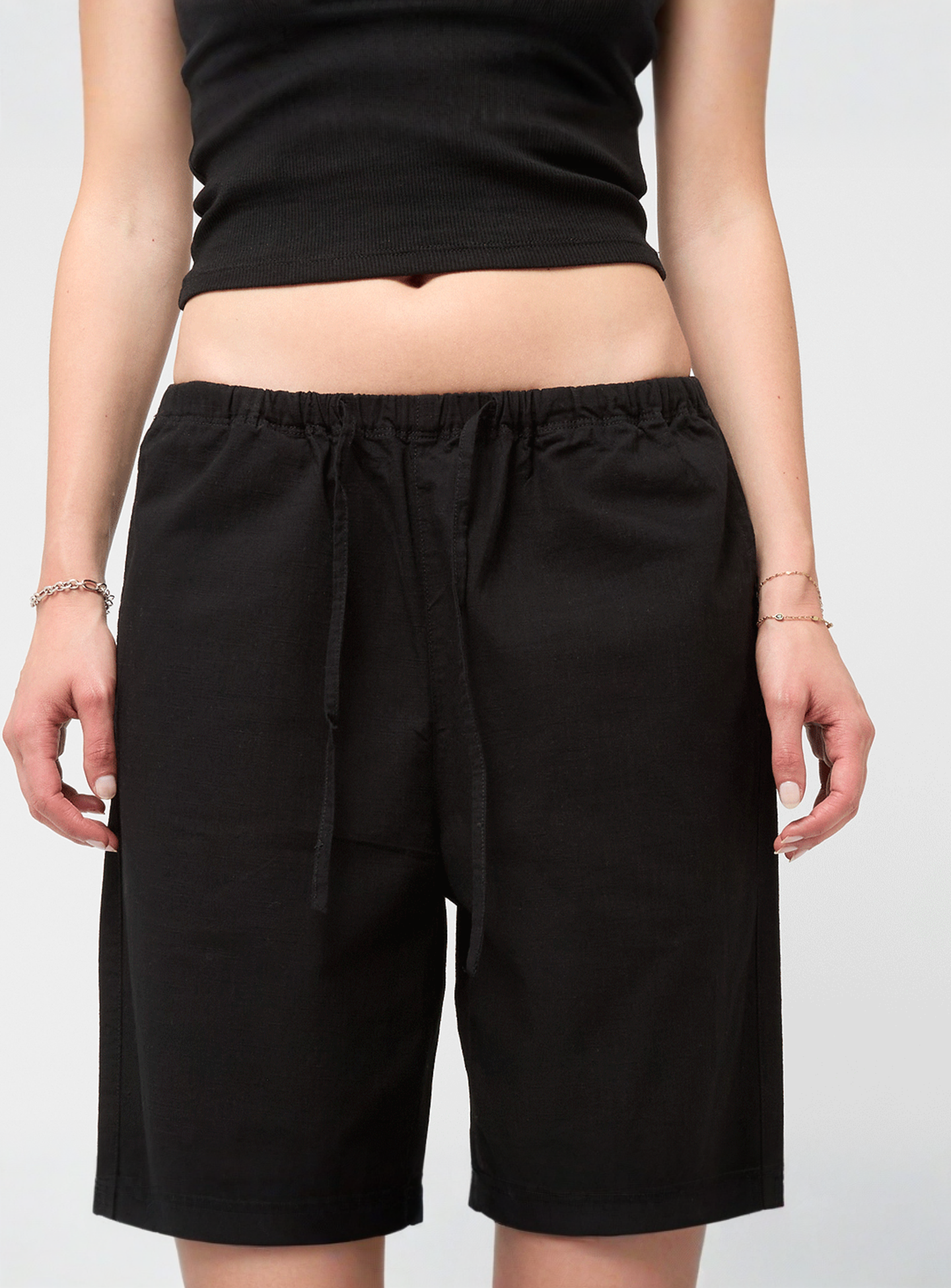 Decibel, Woven Relaxed Pants, black, Image 3 of 4