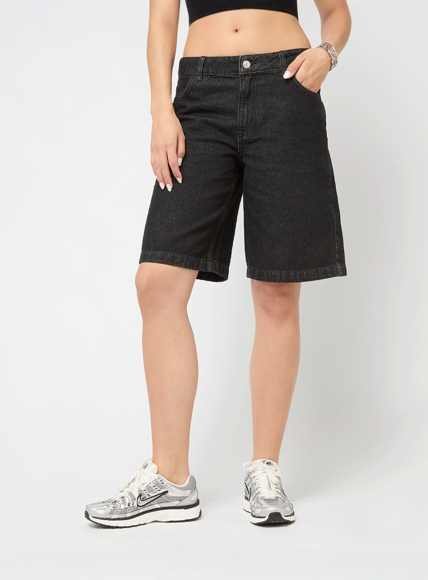 Decibel, Denim Shorts, black, Image 1 of 5