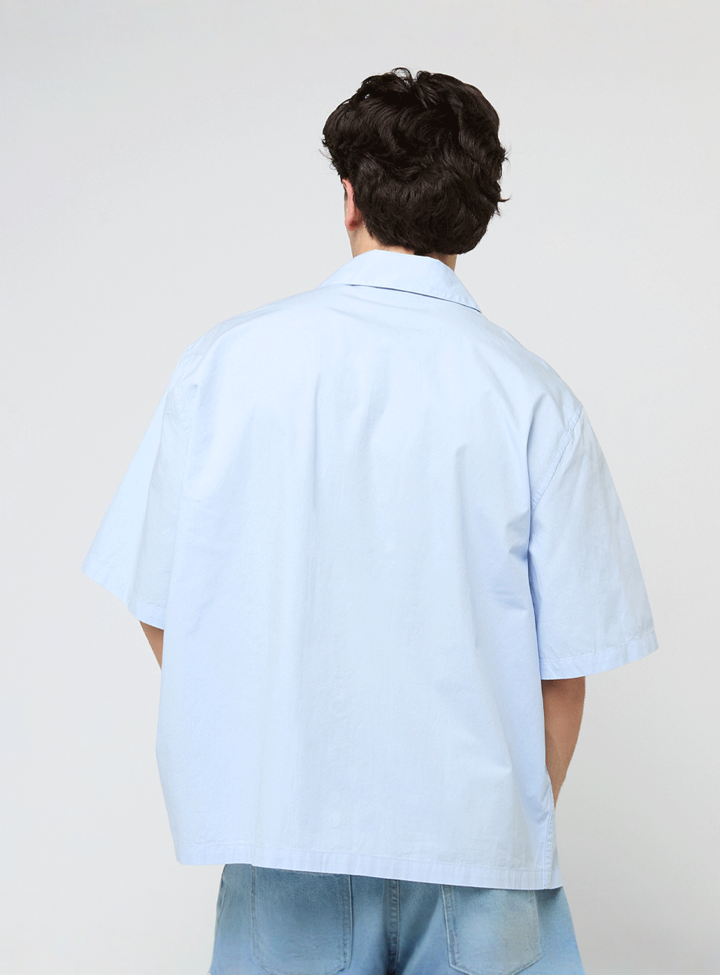 Decibel, Oversized Short Sleeve Shirt, blue, Image 2 of 3
