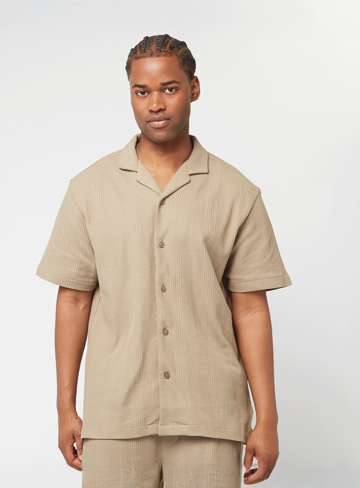 Decibel, Waffle Knit Shirt, green, Image 1 of 3