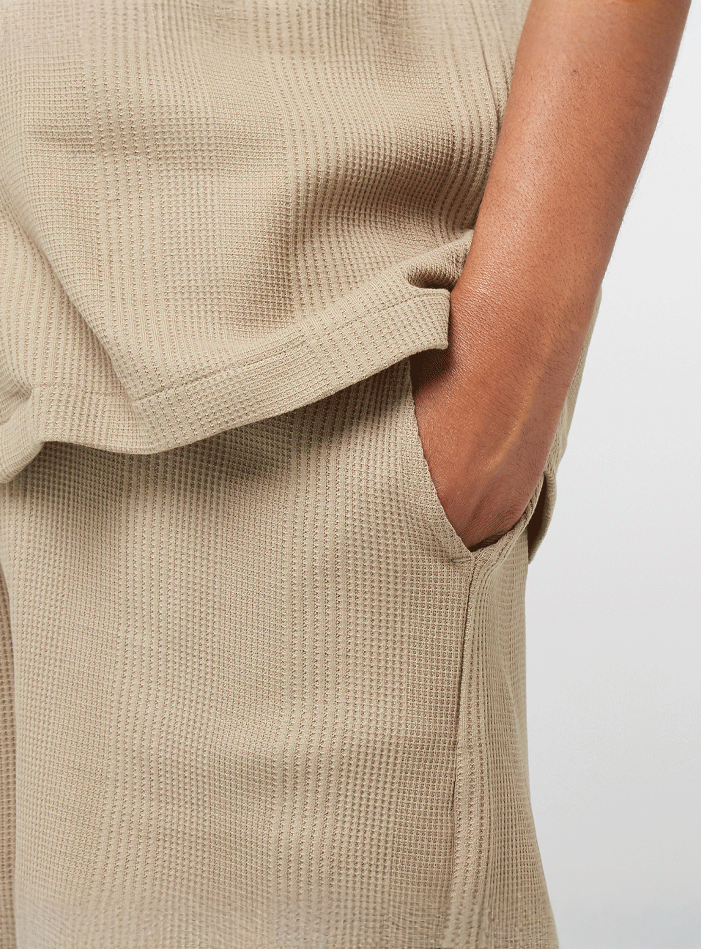 Decibel, Waffle Knit Shorts, green, Image 3 of 5