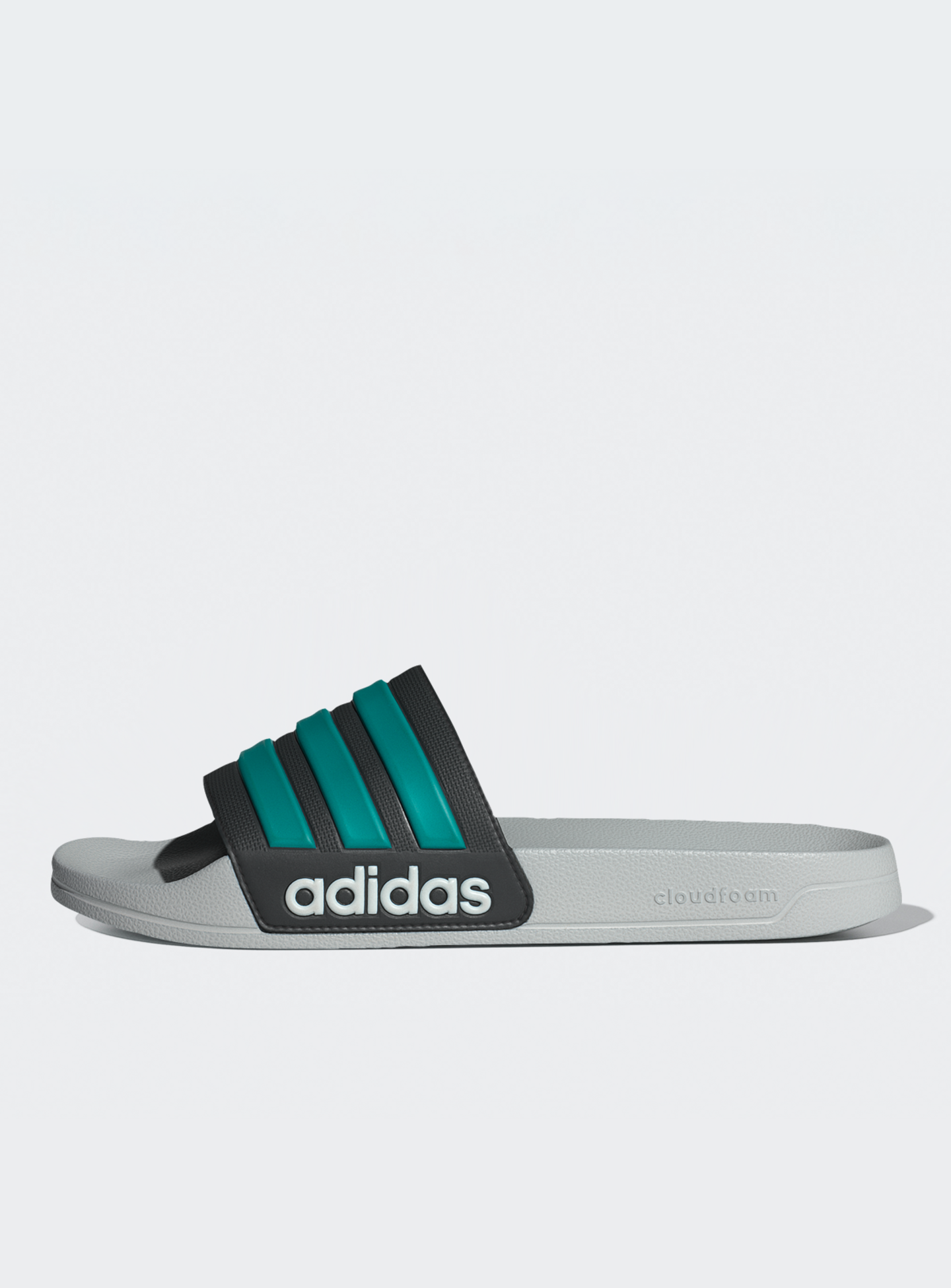 adidas Originals, Adilette Shower Slides, grey, Image 1 of 8
