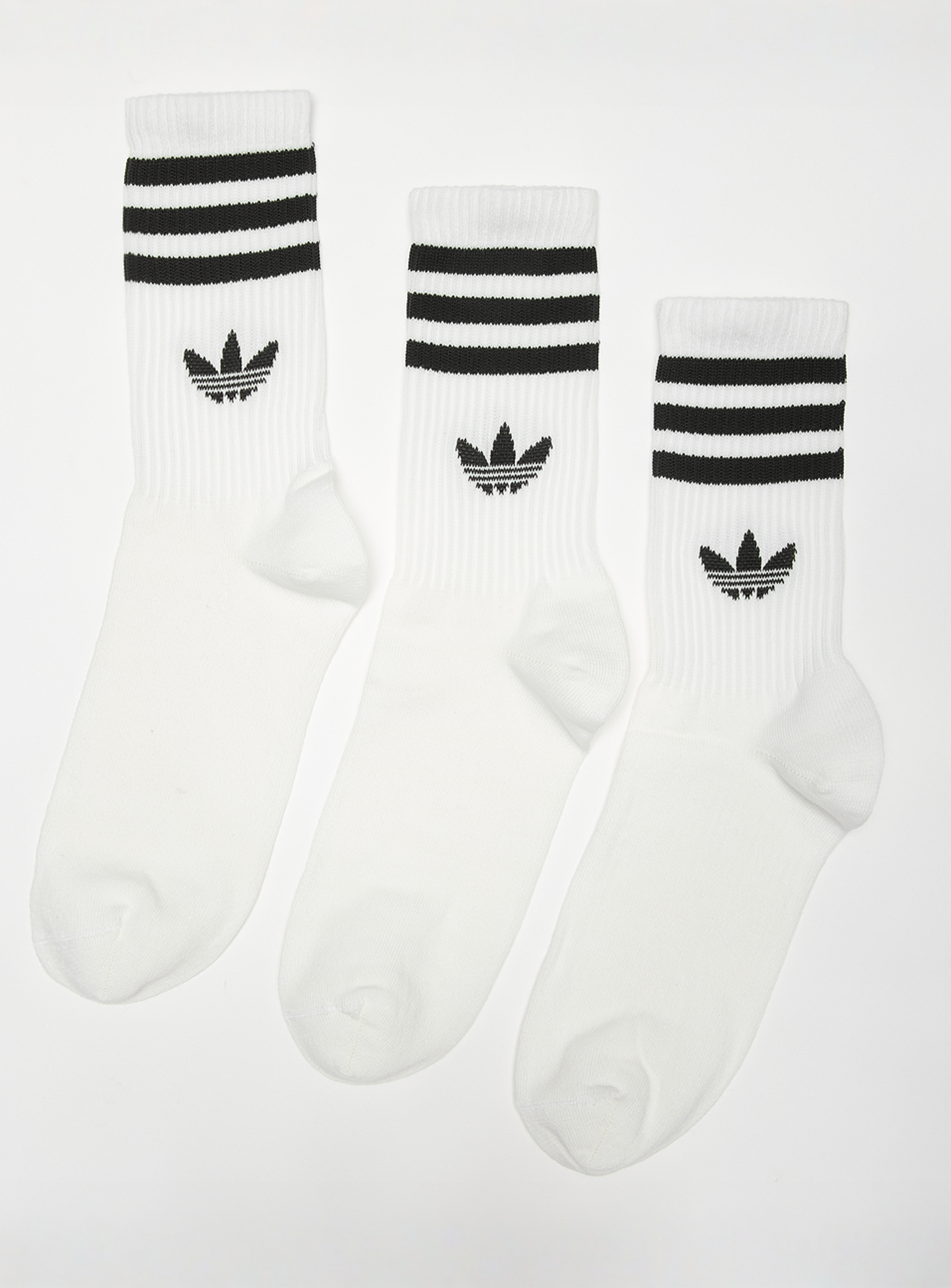 adidas Originals, 3 PACK - adicolor Crew Socks, white, Image 1 of 2