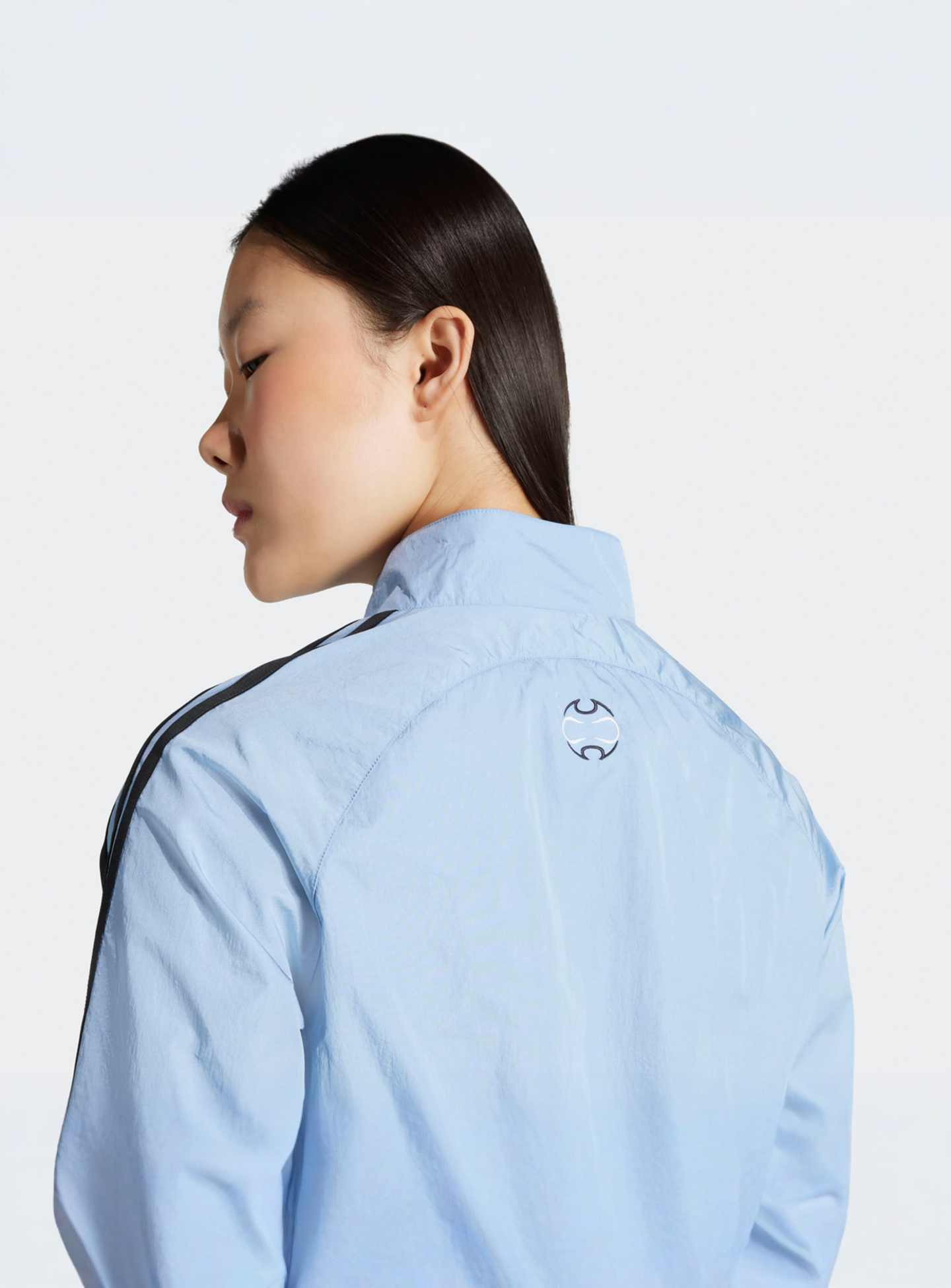 adidas Originals, Teamgeist Adicolor Cropped Track Top, blue, Image 4 of 5