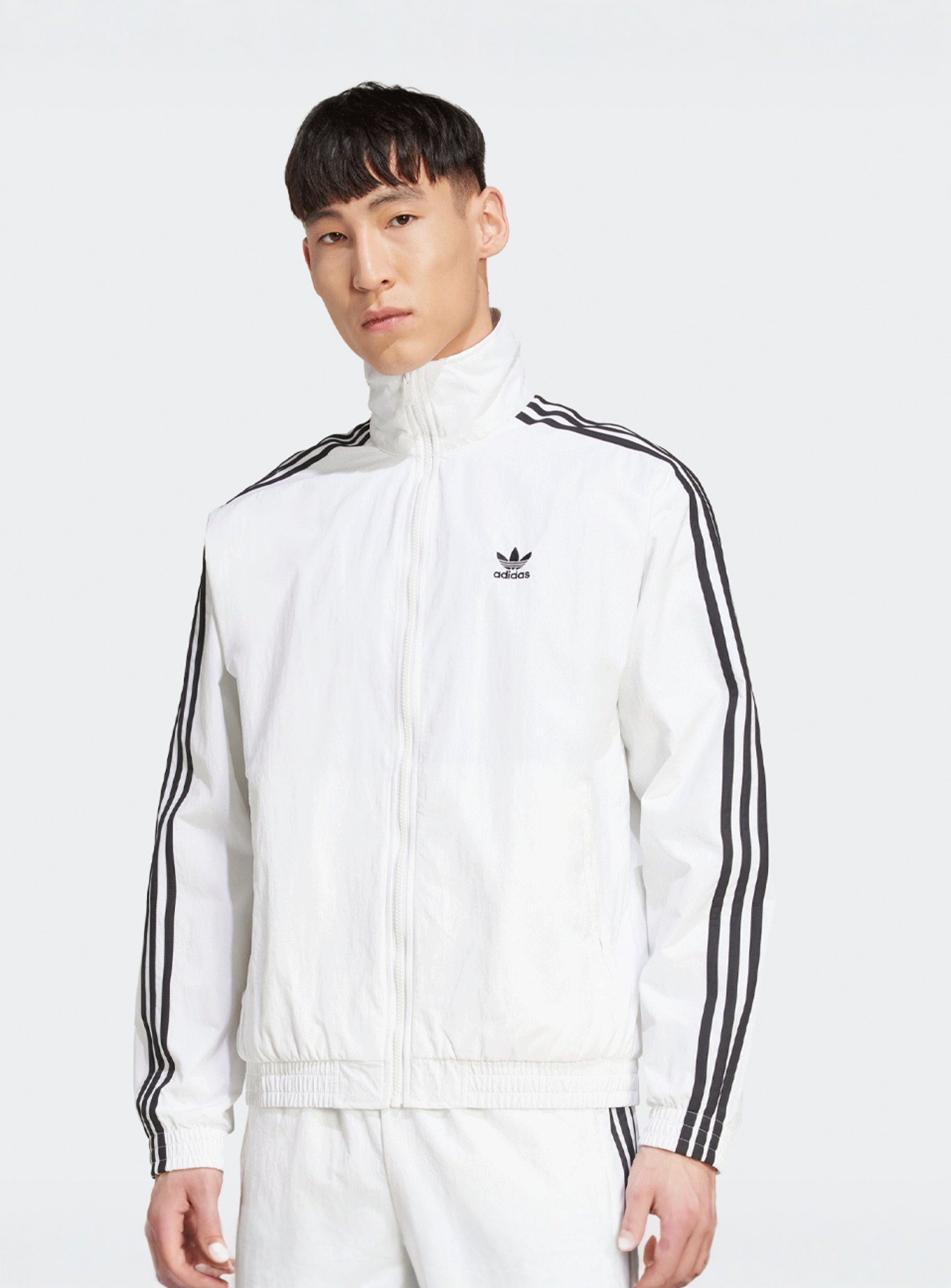 adidas Originals, adicolor Firebird Woven Trackjacket, white, Image 1 of 5