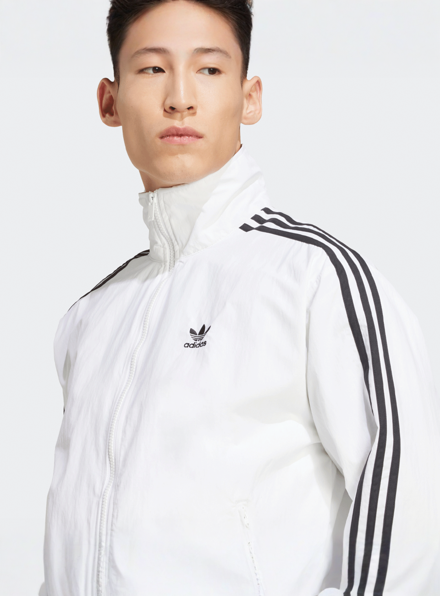 adidas Originals, adicolor Firebird Woven Trackjacket, white, Image 3 of 5