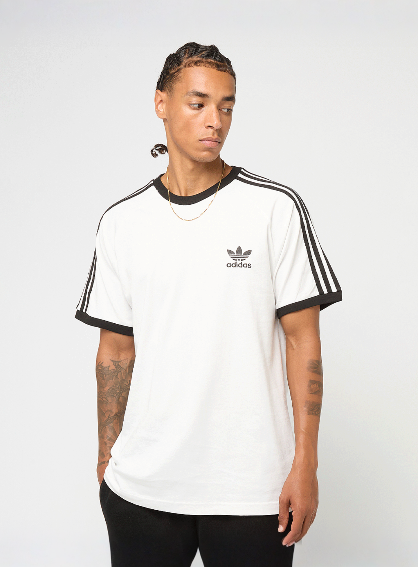 adidas Originals, 3-Streifen T-Shirt, black, Image 1 of 4
