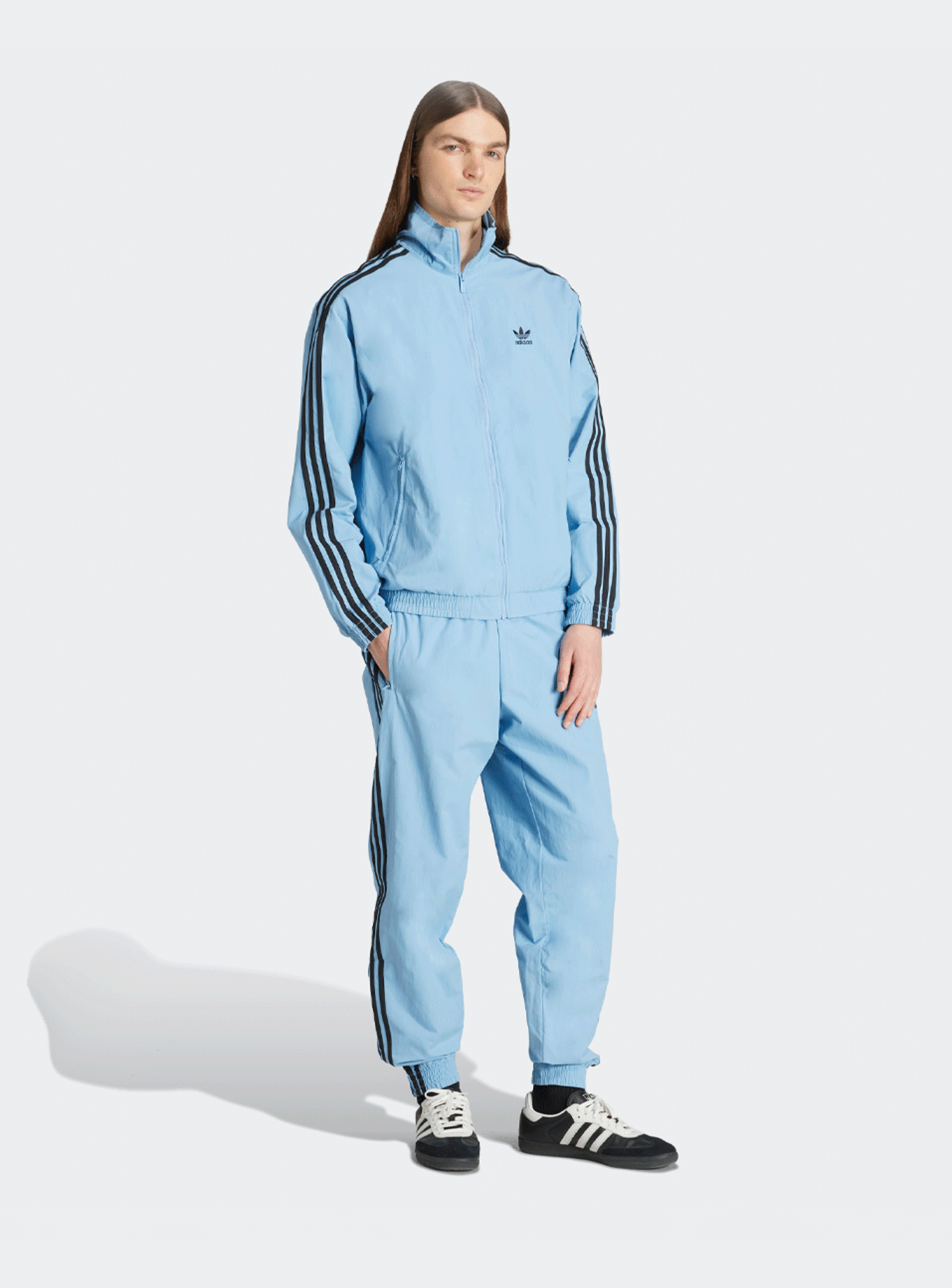 adidas Originals, adicolor Firebird Track Pants, blue, Image 5 of 5