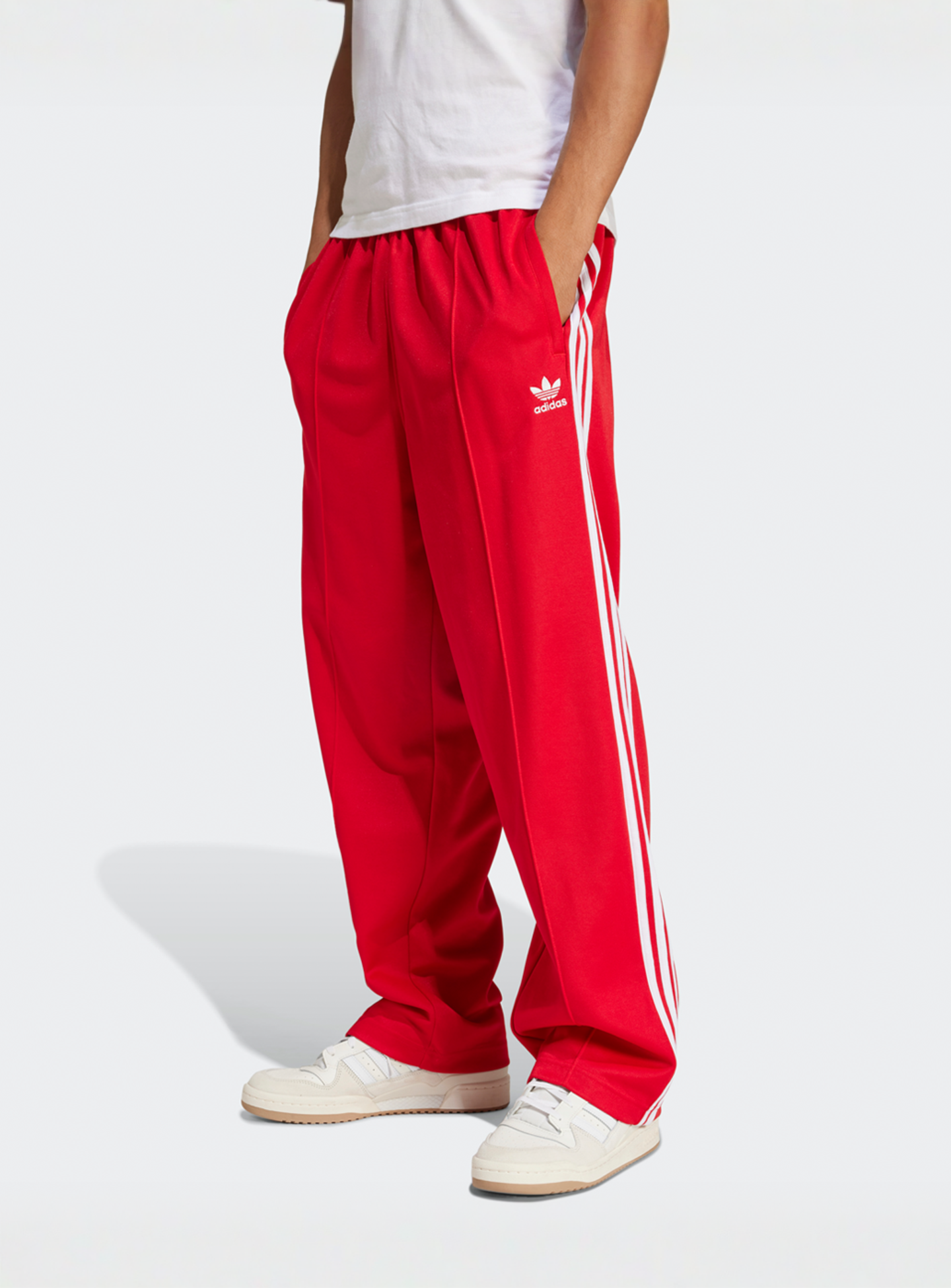 adidas Originals, Baggy Track Pants, red, Image 1 of 5