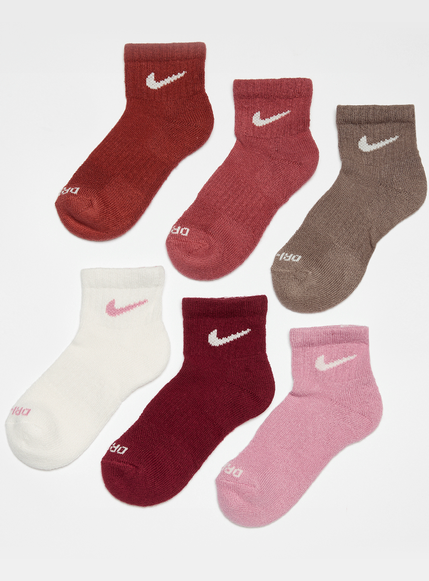 Nike, 6 PACK - Dri-FIT Performance Basic Quarter Socks, multi-colour, Image 1 of 2