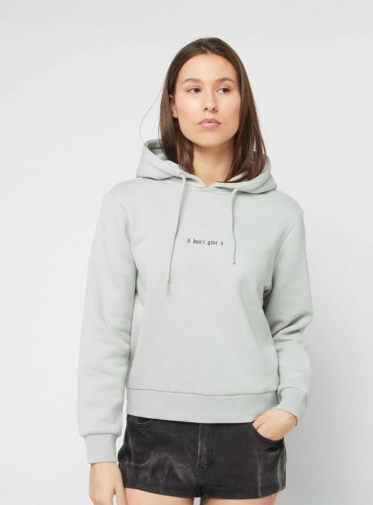 Miss Tee, I Dont Give A Hoody, grey, Image 2 of 5