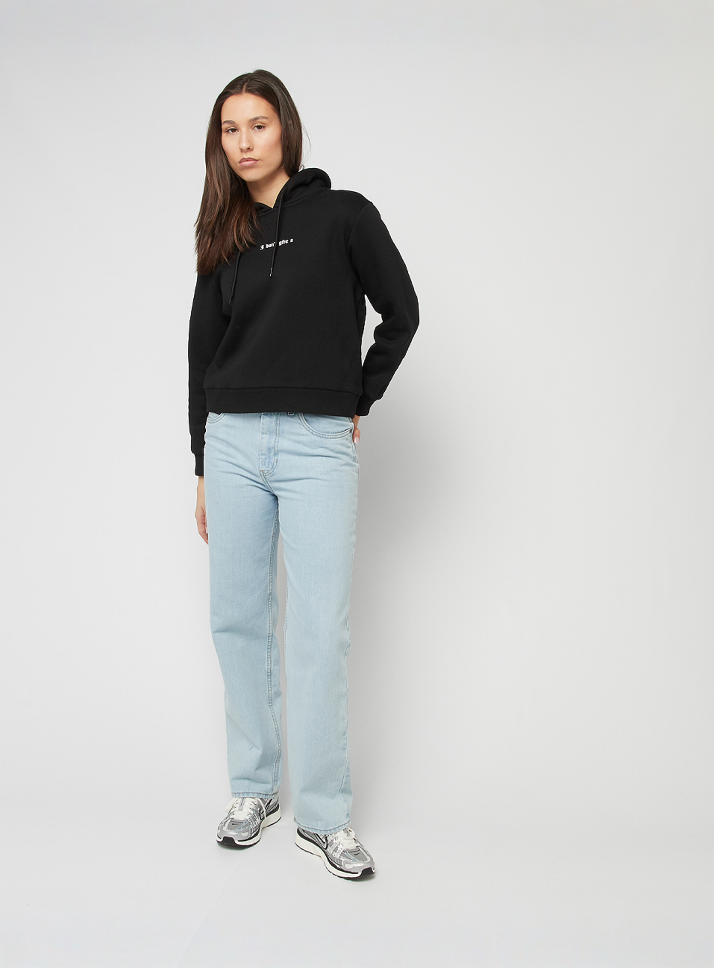 Miss Tee, I Dont Give A Hoody, black, Image 5 of 5