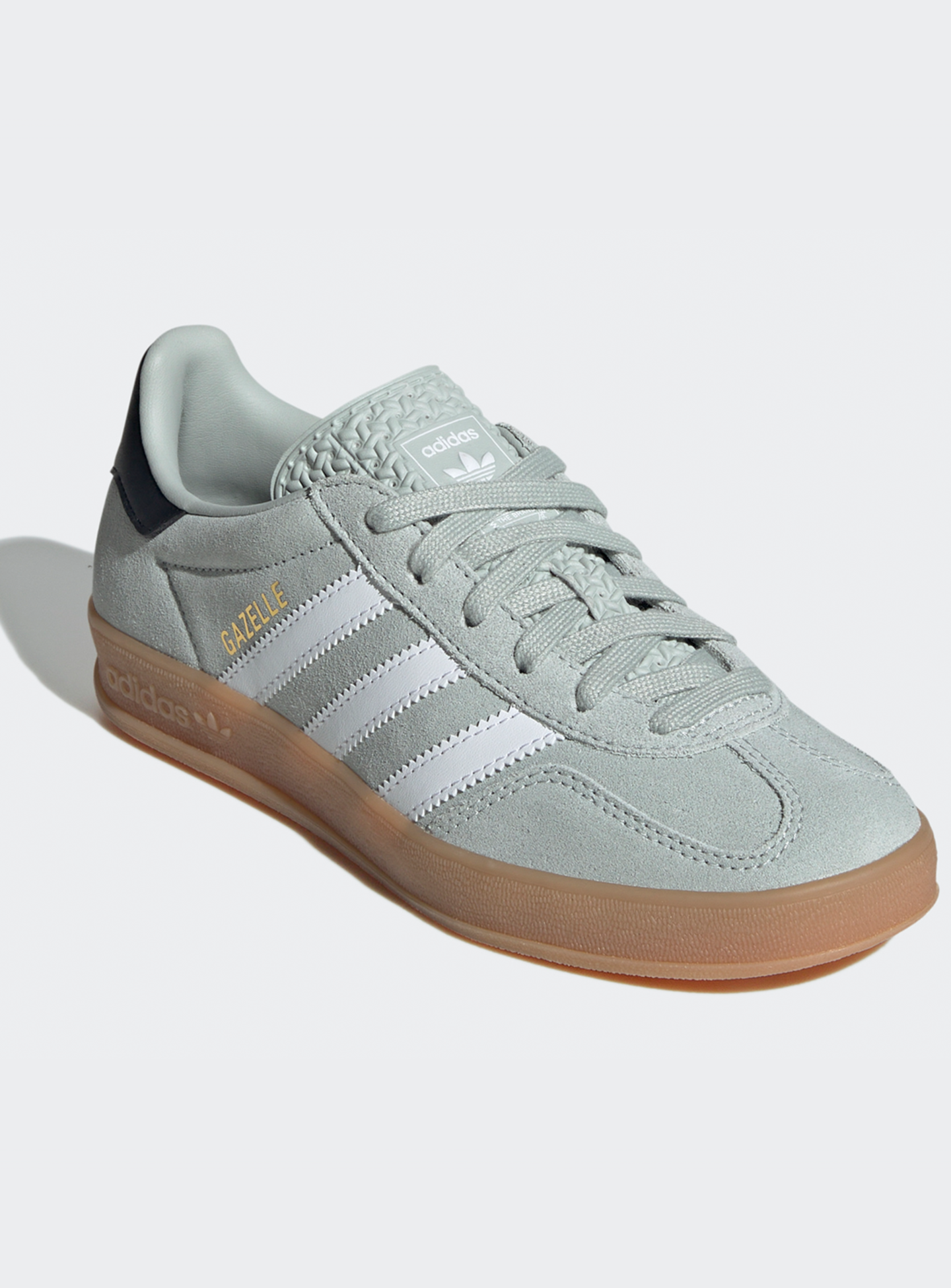 adidas Originals, Gazelle Indoor (GS), green, Image 3 of 8
