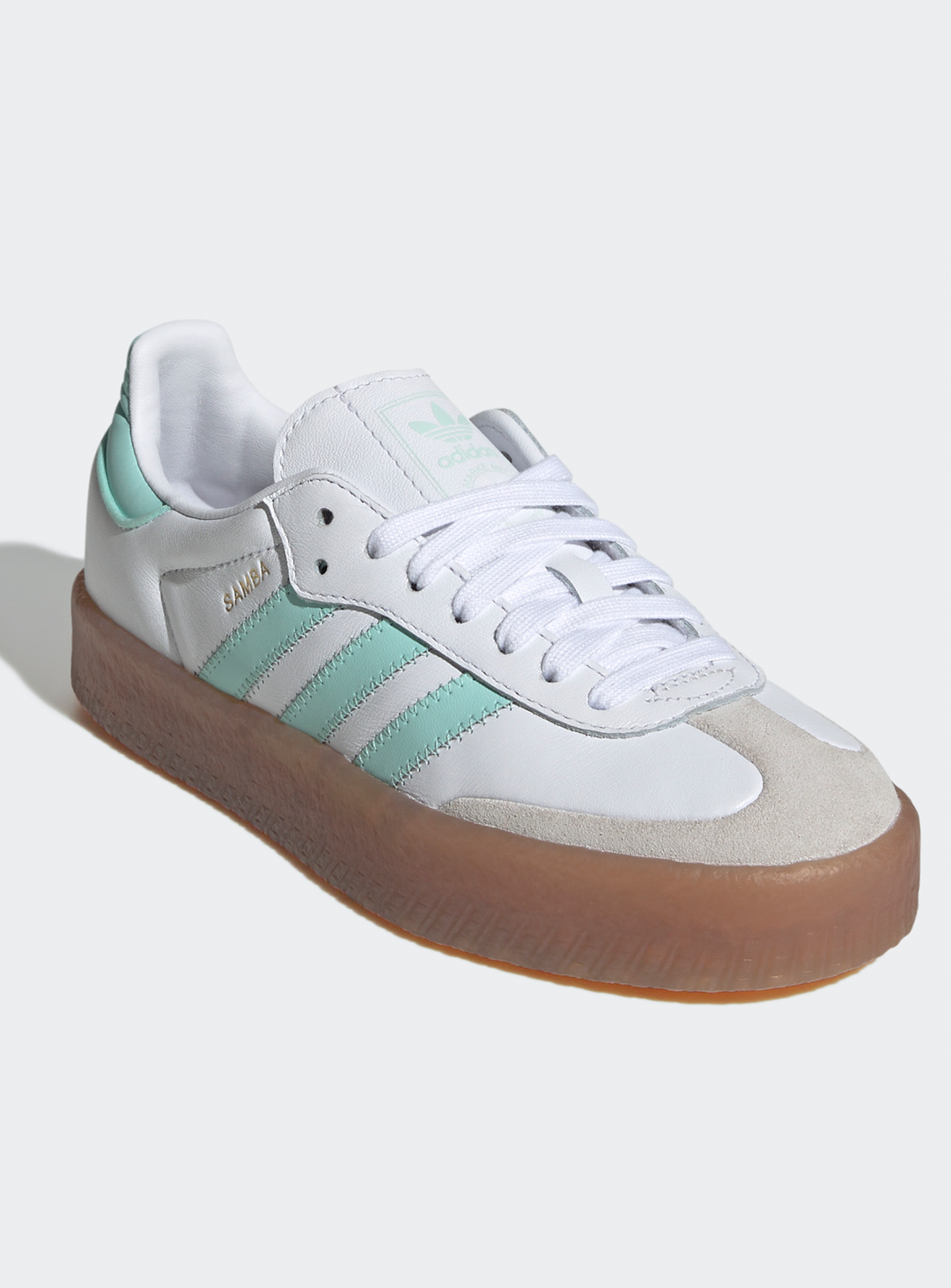 adidas Originals, Sambae (GS), white, Image 3 of 8