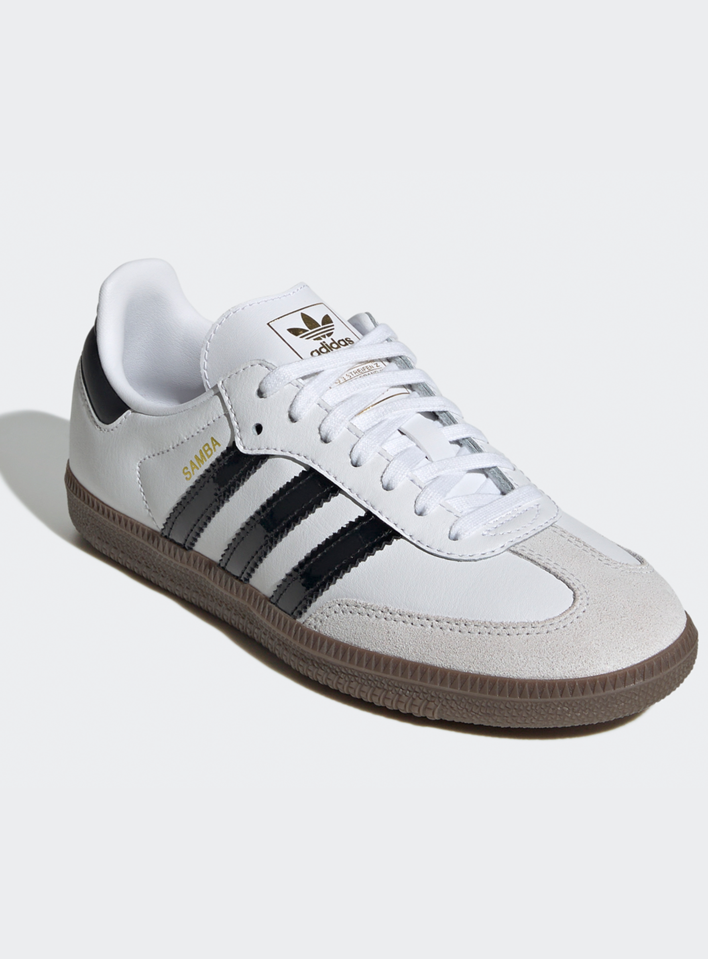 adidas Originals, Samba OG (GS), white, Image 3 of 8