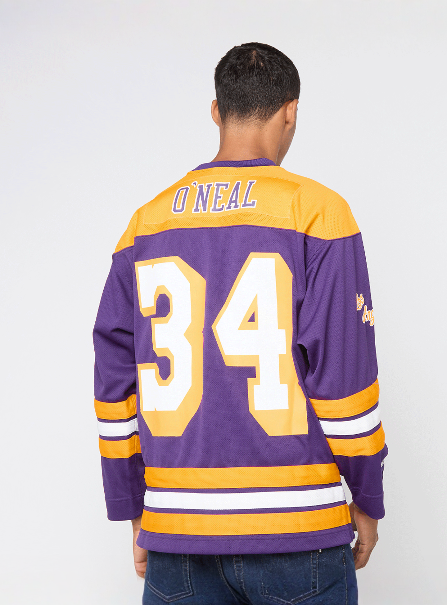 Mitchell & Ness, NBA Los Angeles Lakers Maxxed Out Fashion Jersey, purple, Image 2 of 7