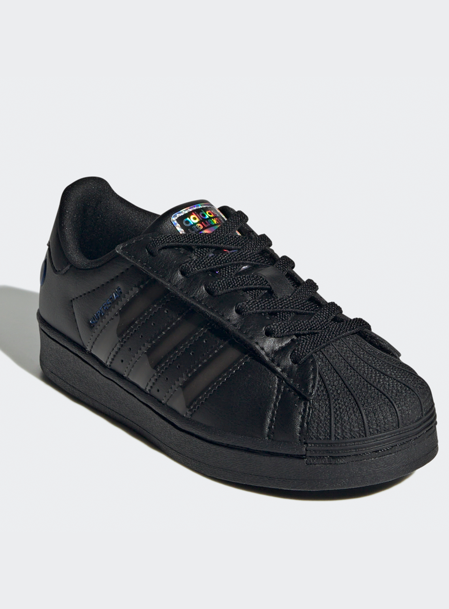 adidas Originals, Superstar LED Lights Comfort Closure Elastic Lace (PS), black, Image 3 of 9