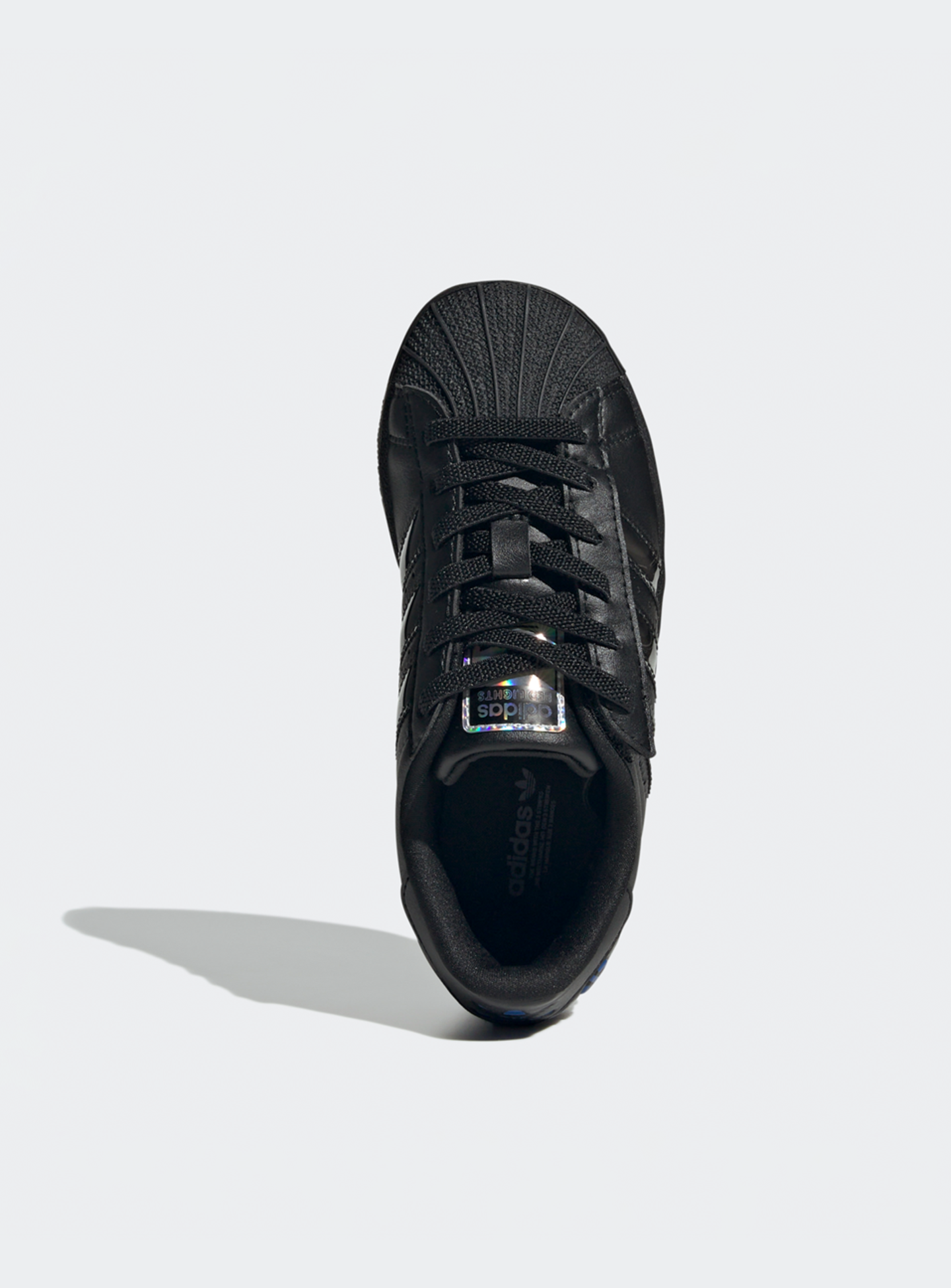 adidas Originals, Superstar LED Lights Comfort Closure Elastic Lace (PS), black, Image 6 of 9