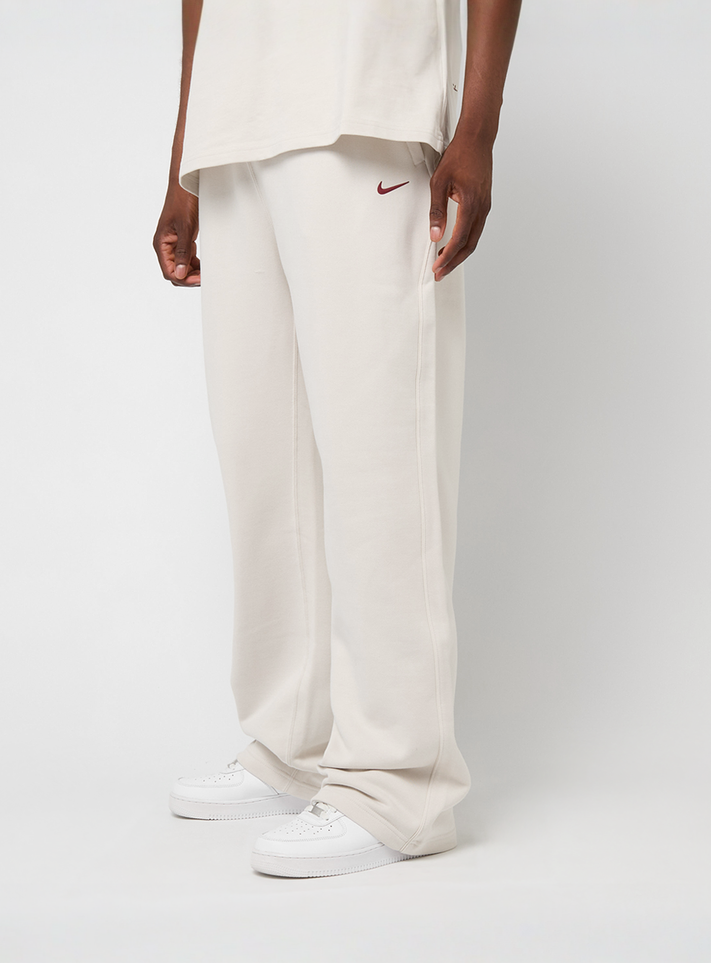 Nike Nocta, NRG CS Open Hem Fleece Pants, beige, Image 1 of 8