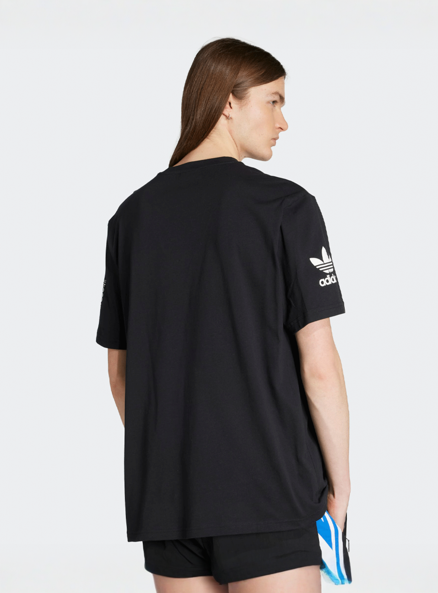 adidas Originals, 90s Football Tee, black, Image 2 of 5