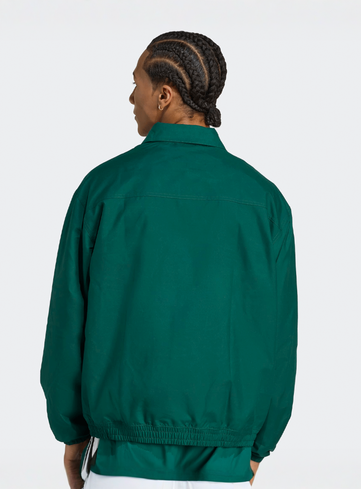 adidas Originals, Brushed Track Jacket, green, Image 2 of 5