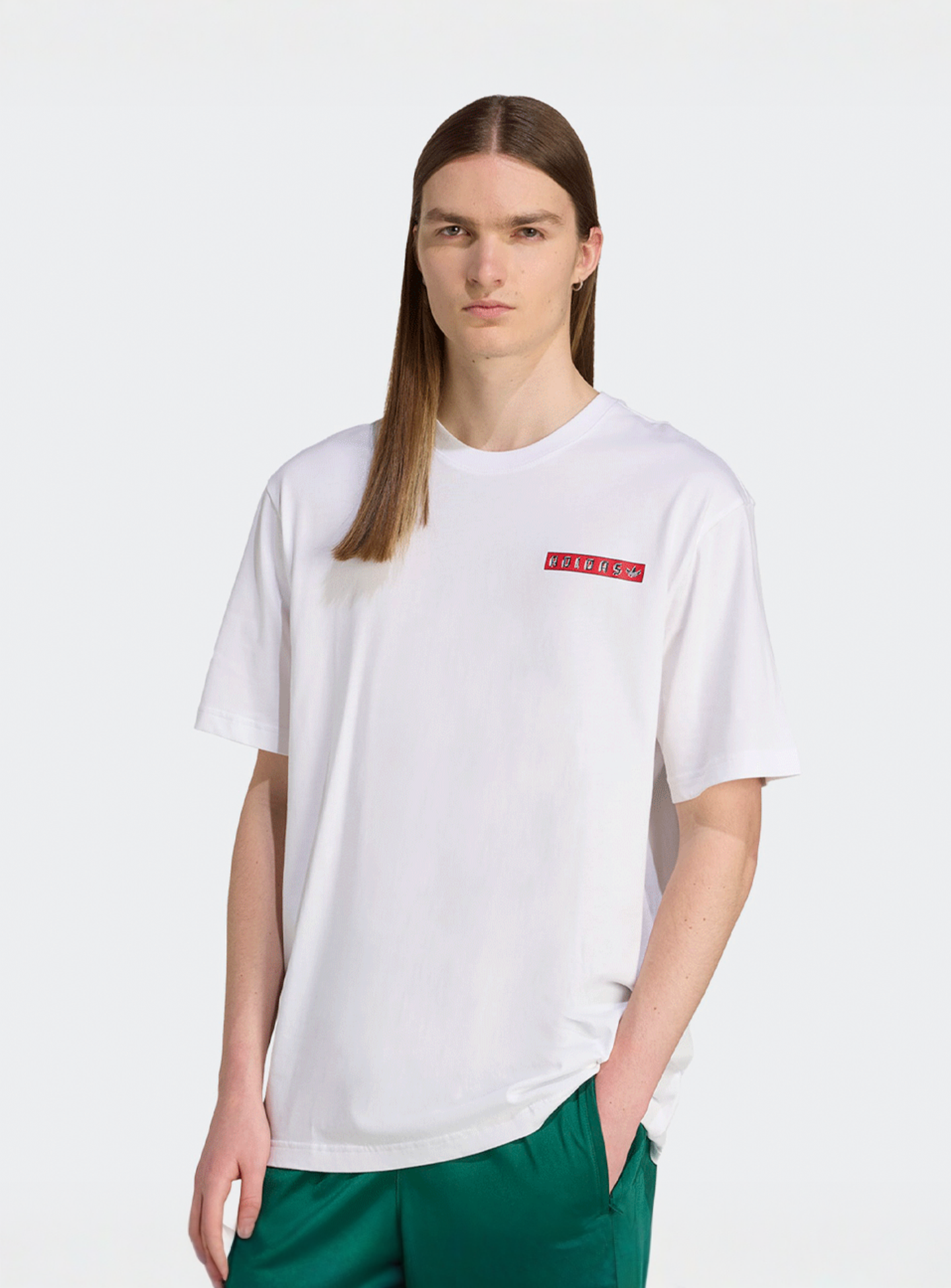 adidas Originals, Graphic Tee, white, Image 2 of 5
