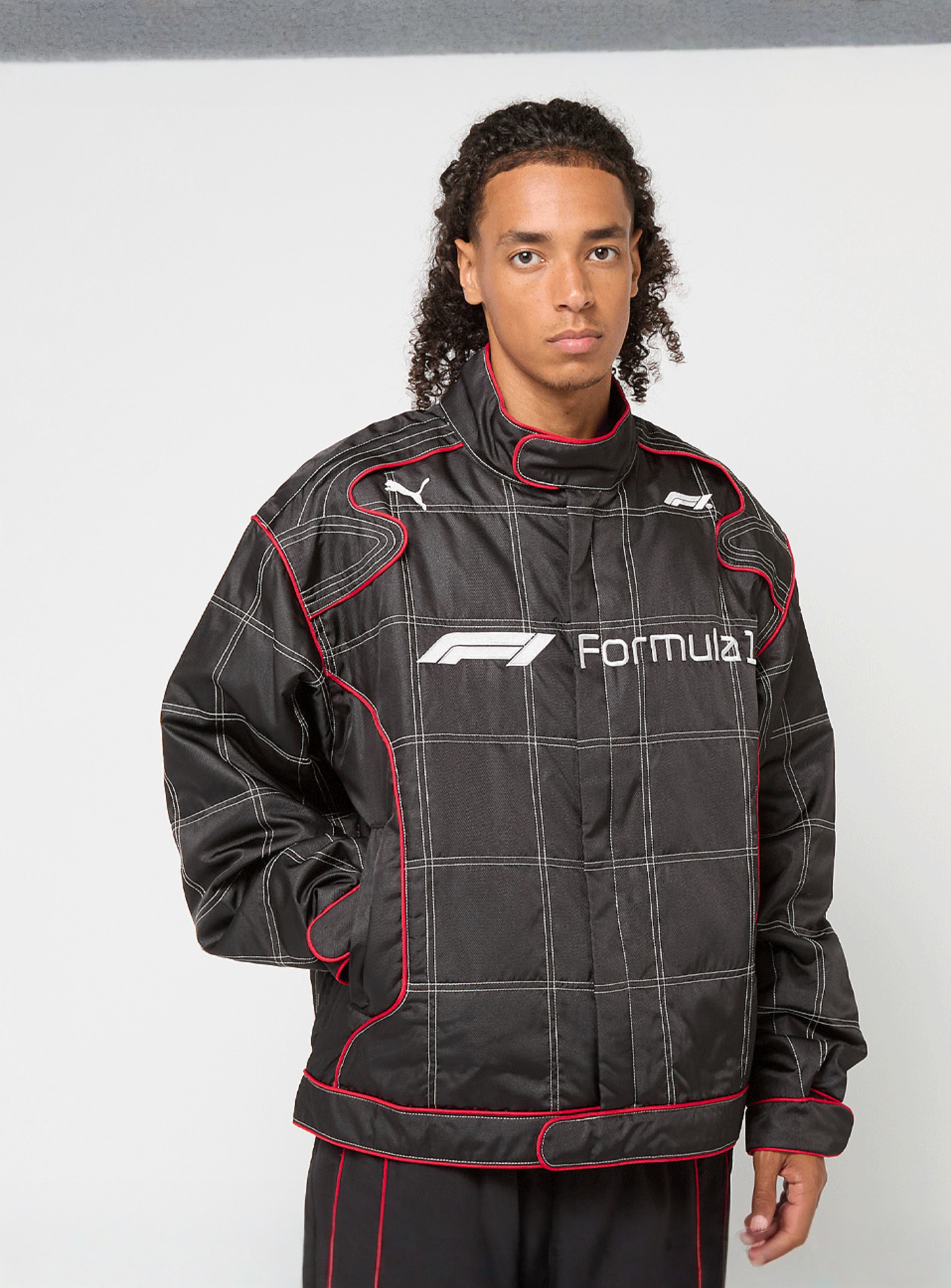 PUMA, F1 Lifestyle Racing Jacket, black, Image 1 of 6